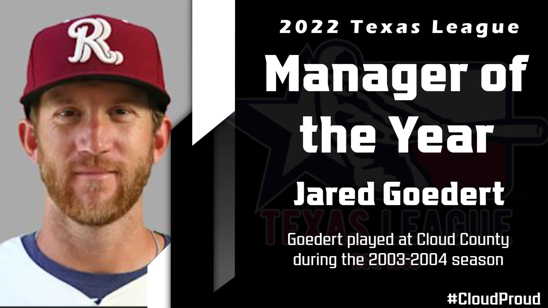 Concordia Native, Cloud County Alumnus Jared Goedert Named Texas League