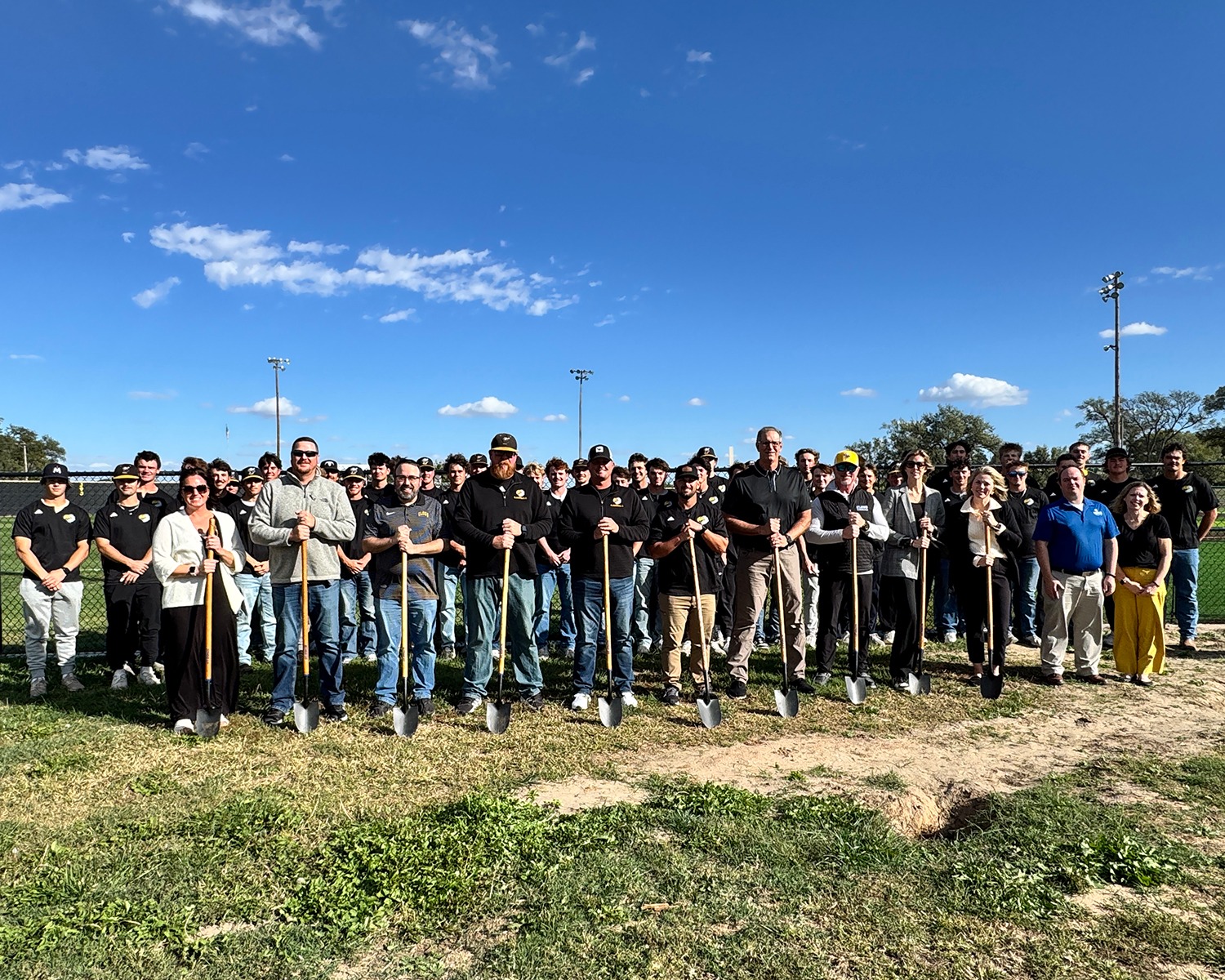 Groundbreaking for New Cloud County Baseball Clubhouse at Lee Doyen Field