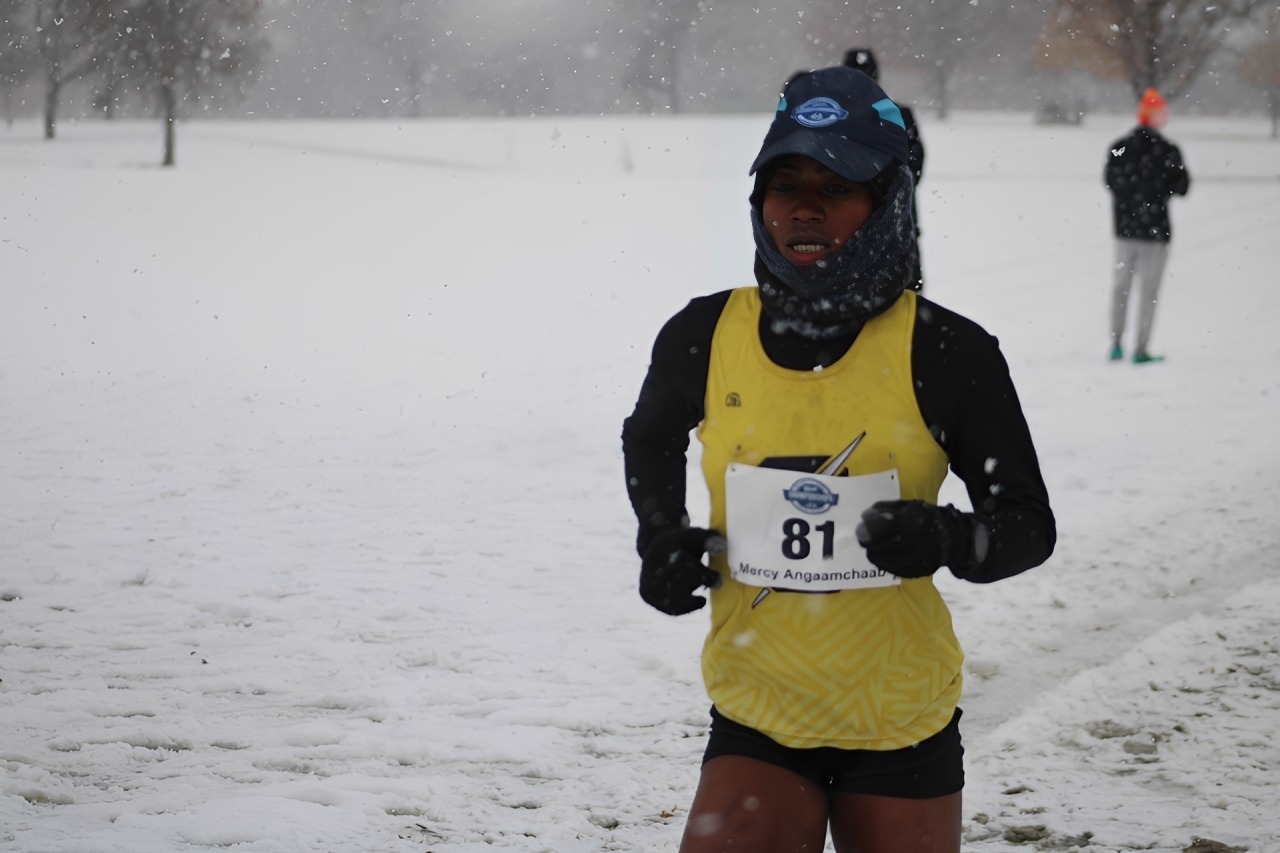 Mercy Angaamchaab Running at 2025 NJCAA Division I Cross Country Championships