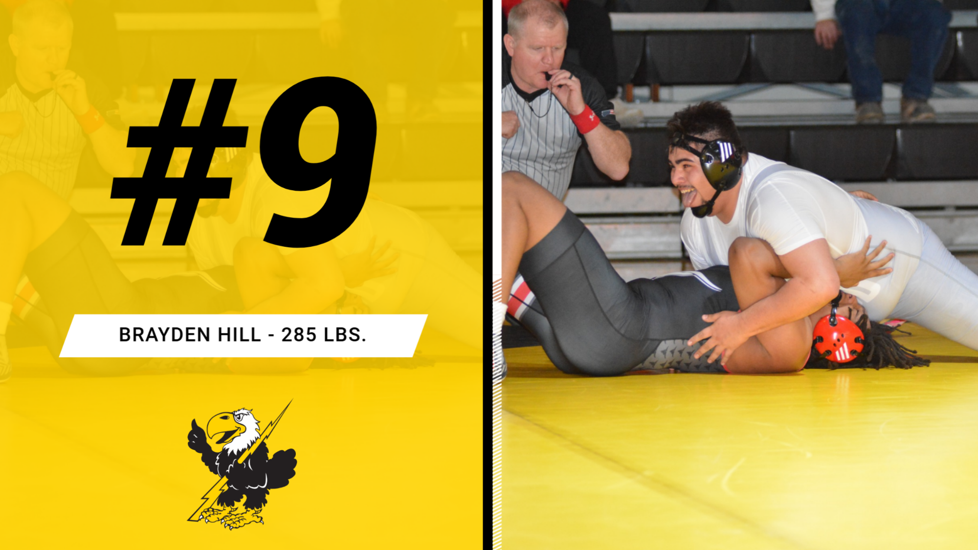 NJCAA Wrestling Rankings - Brayden Hill #9 at 285 lbs.