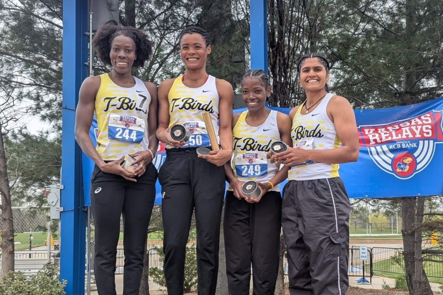 Cloud County 4x400M Relay Team at Kansas Relays