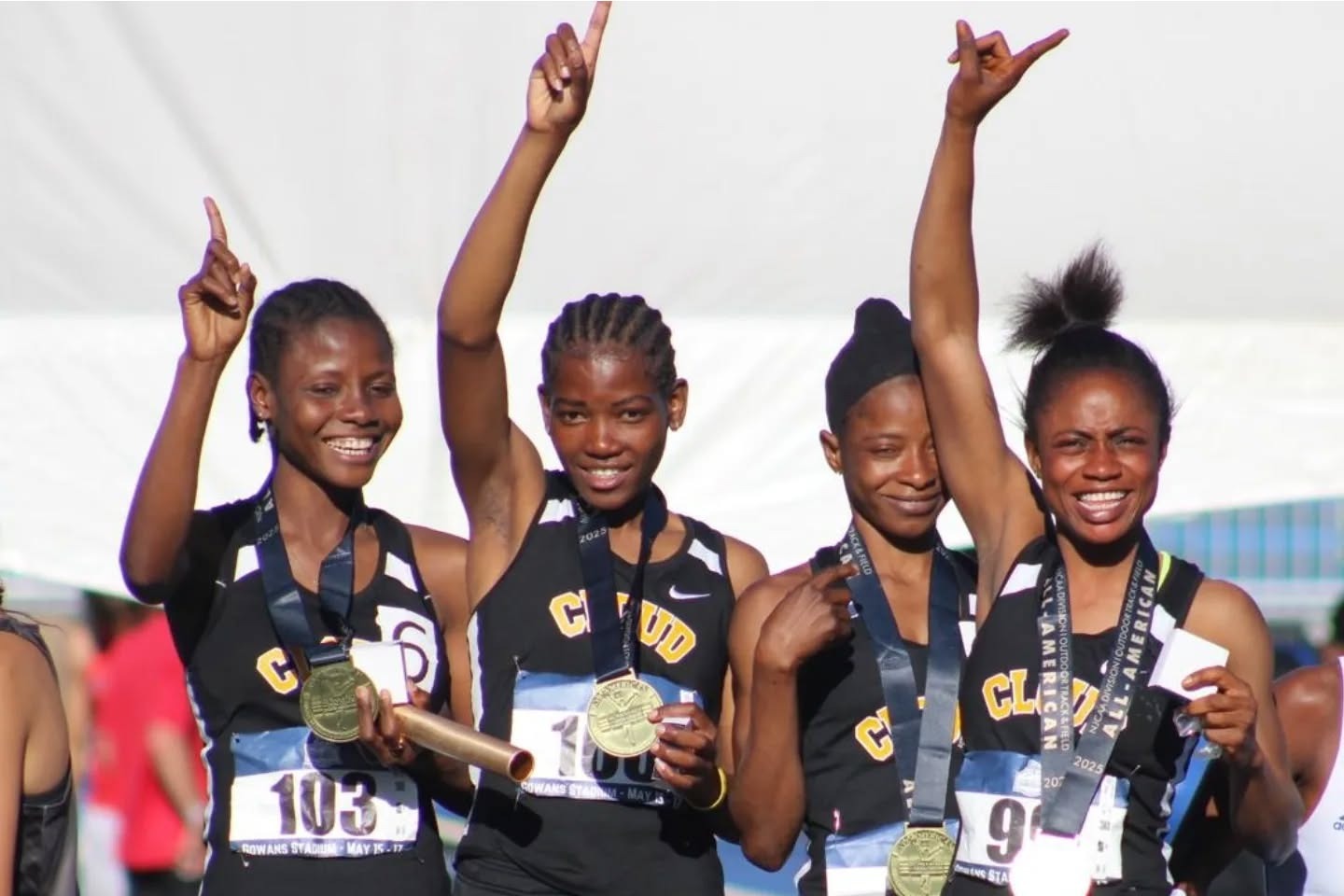 Cloud County Women's 4x800M Relay Team at 2025 Outdoor Track & Field Championships