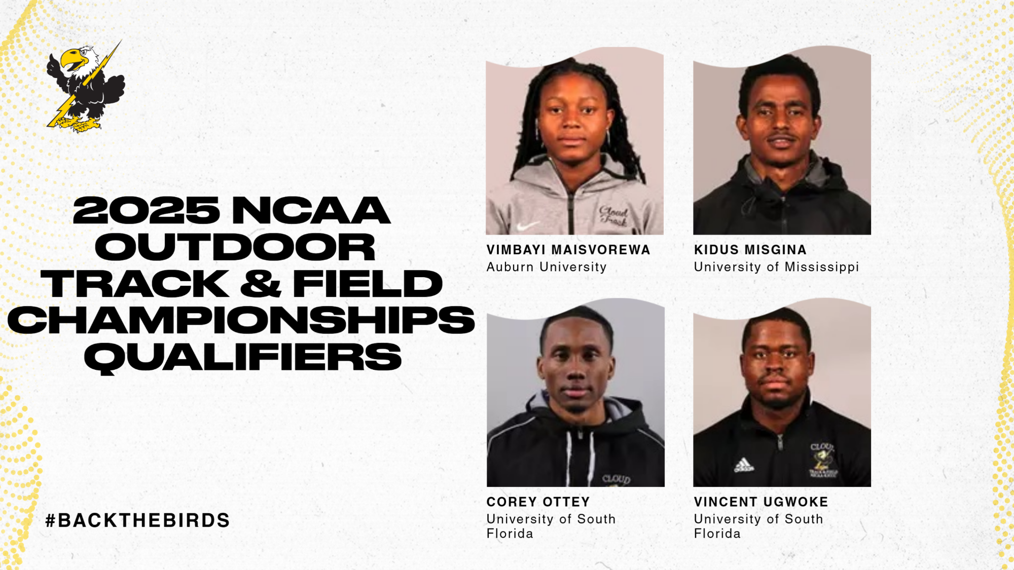 Four Former Cloud County Athletes Qualify for NCAA Track & Field Championships