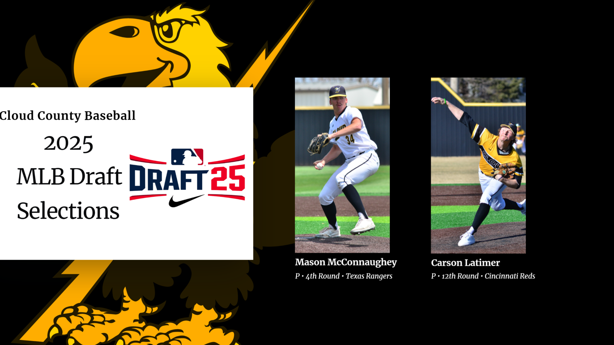 2025 Major League Baseball Draft Selections - Mason McConnaughey and Carson Latimer