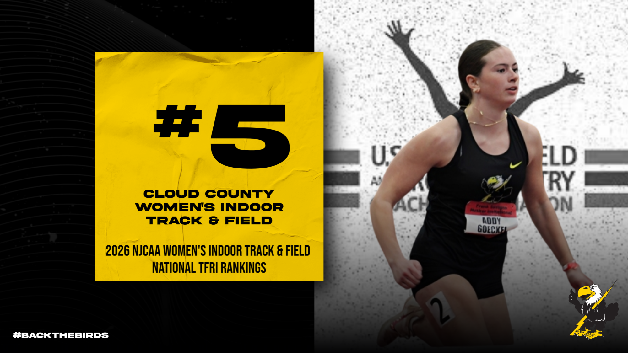 Cloud County Women's Track & Field Team Ranked No. 5 in USTFCCCA TFRI