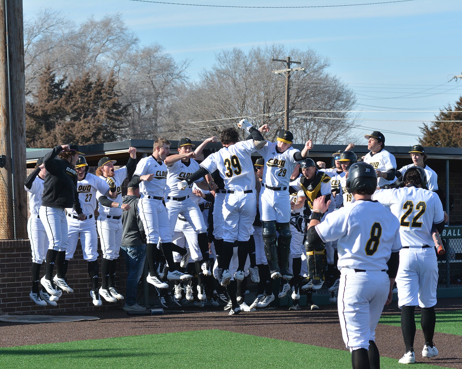 Luke Clayton Home Run Celebration vs Kansas Wesleyan - 2026