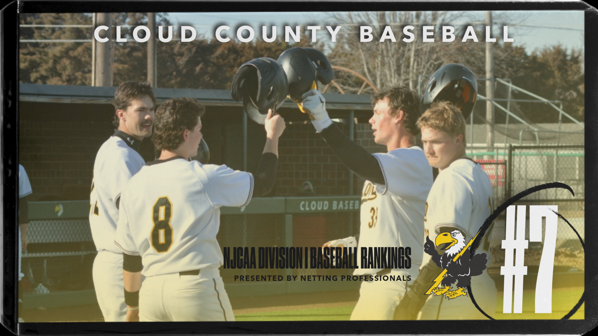 Cloud County Baseball Team Ranked No. 7 in NJCAA DI Baseball Rankings