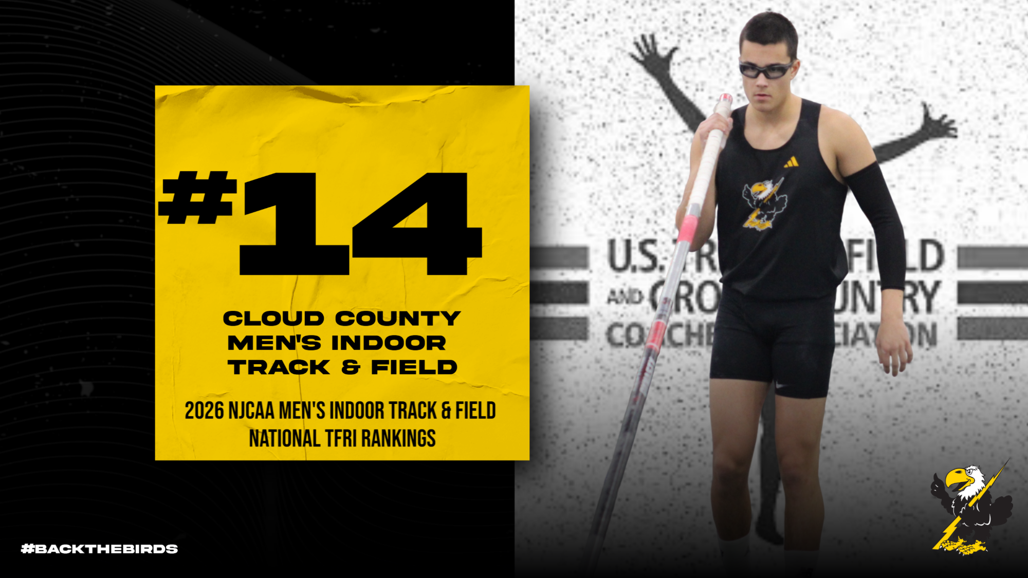 Cloud County Men's Indoor Track & Field Team - Ranked No. 14 in USTFCCCA National TFRI