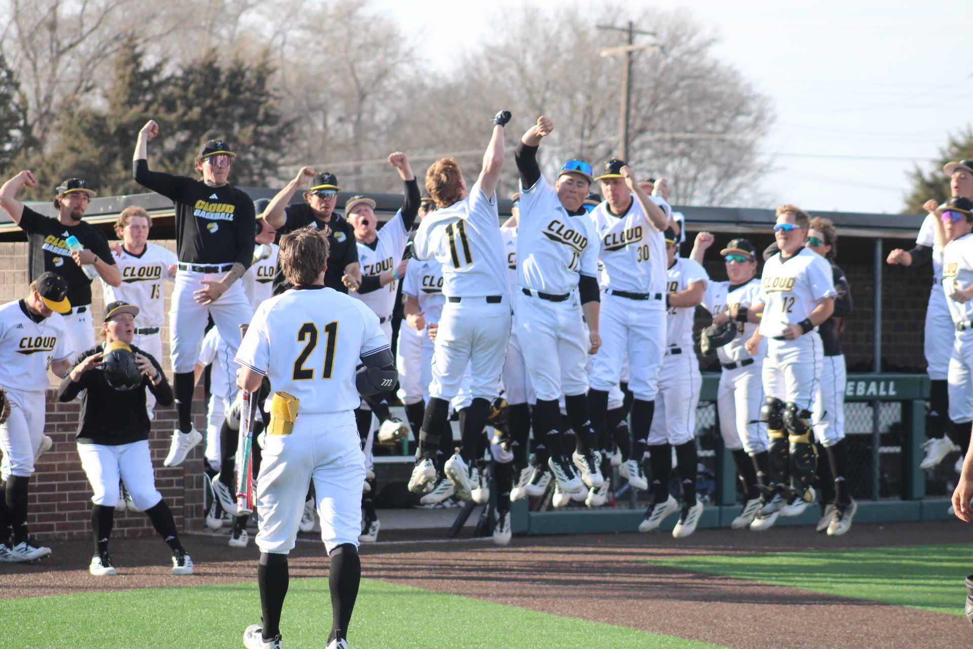 Kaden Budke Home Run Celebration vs Garden City - 2026