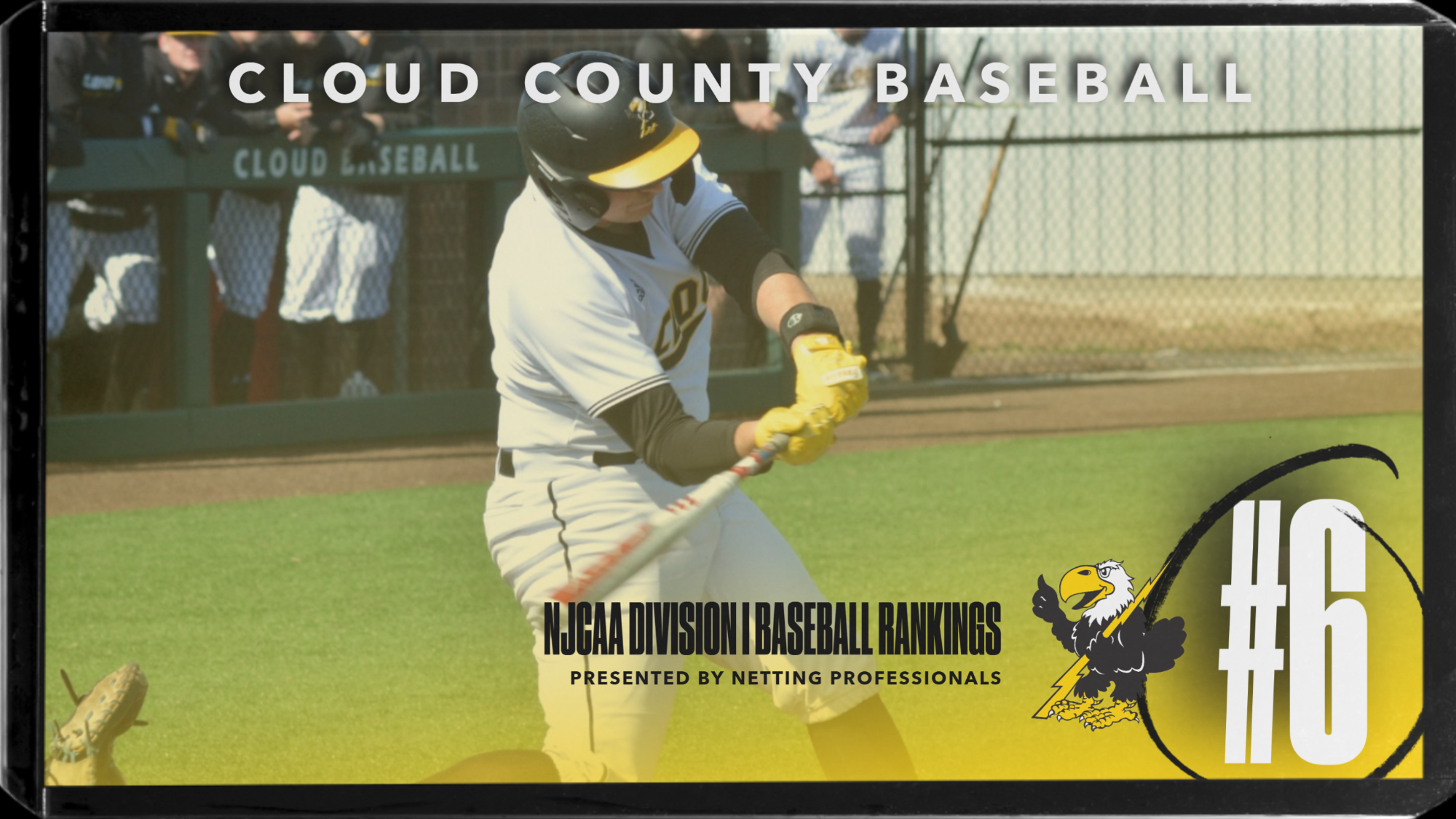 Cloud County Baseball Team Ranked No. 6 in Latest NJCAA Division I Baseball Rankings