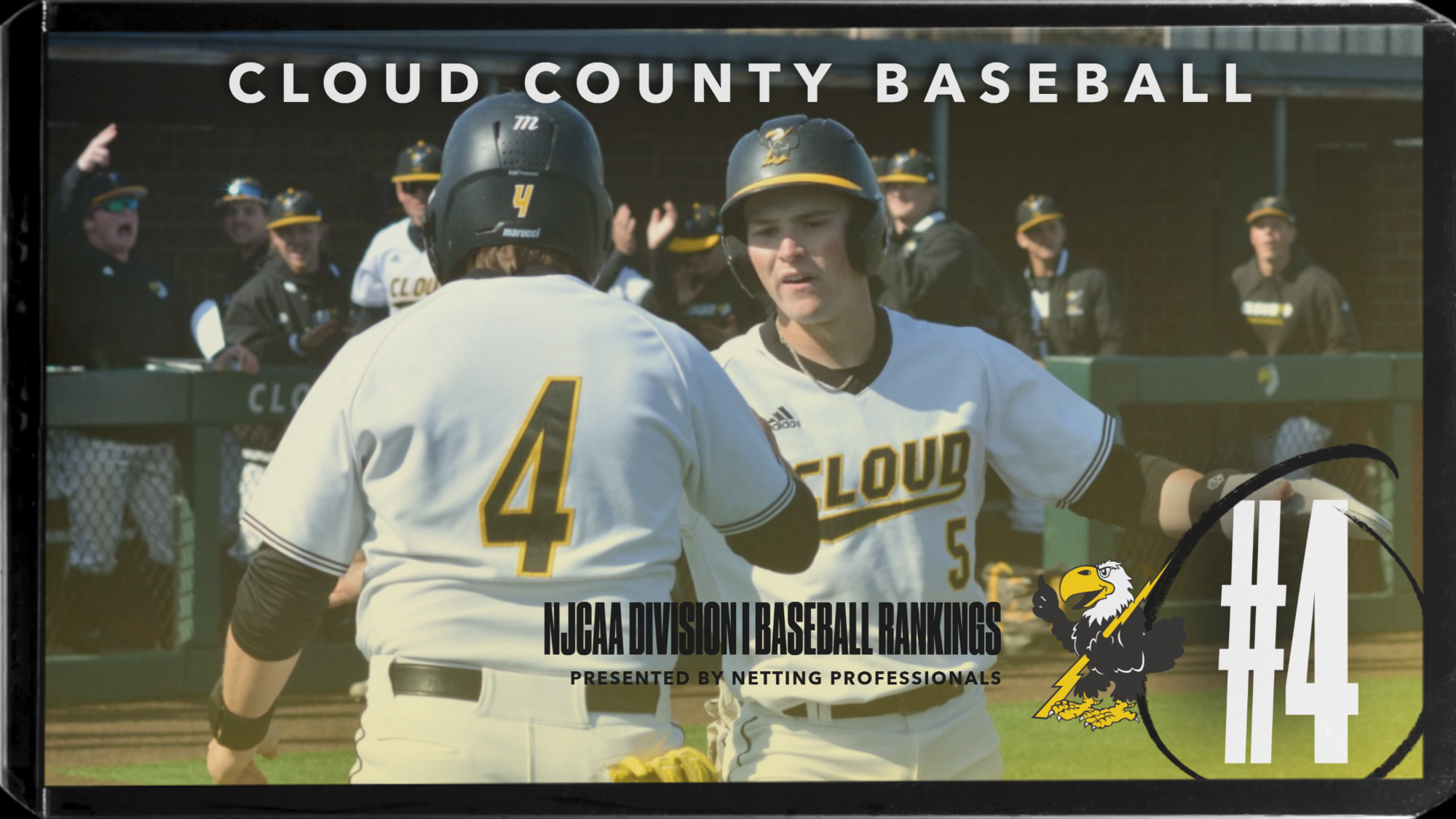 Cloud County Baseball Ranked No. 4 in NJCAA Division I Baseball Rankings