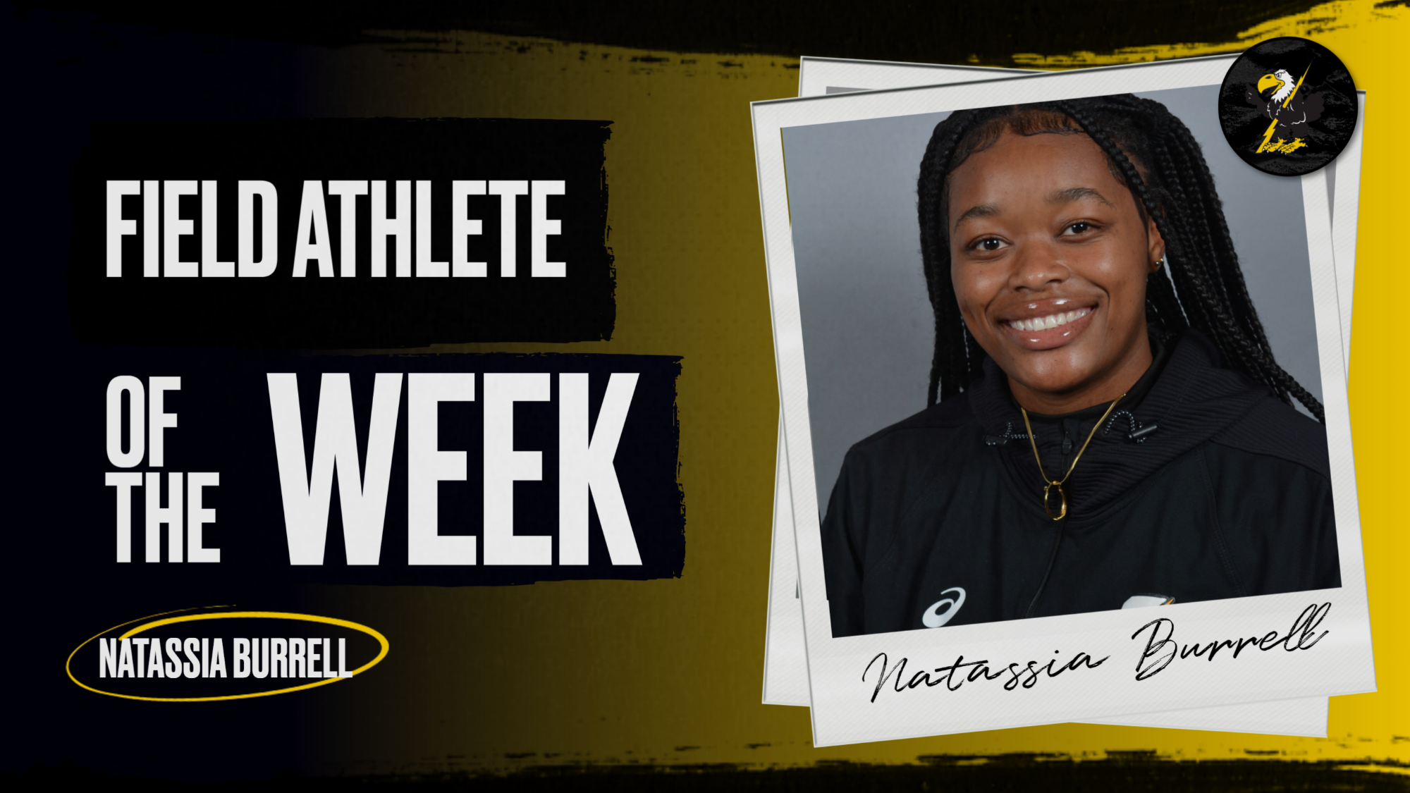 Natassia Burrell - KJCCC Women's Outdoor Field Athlete of the Week