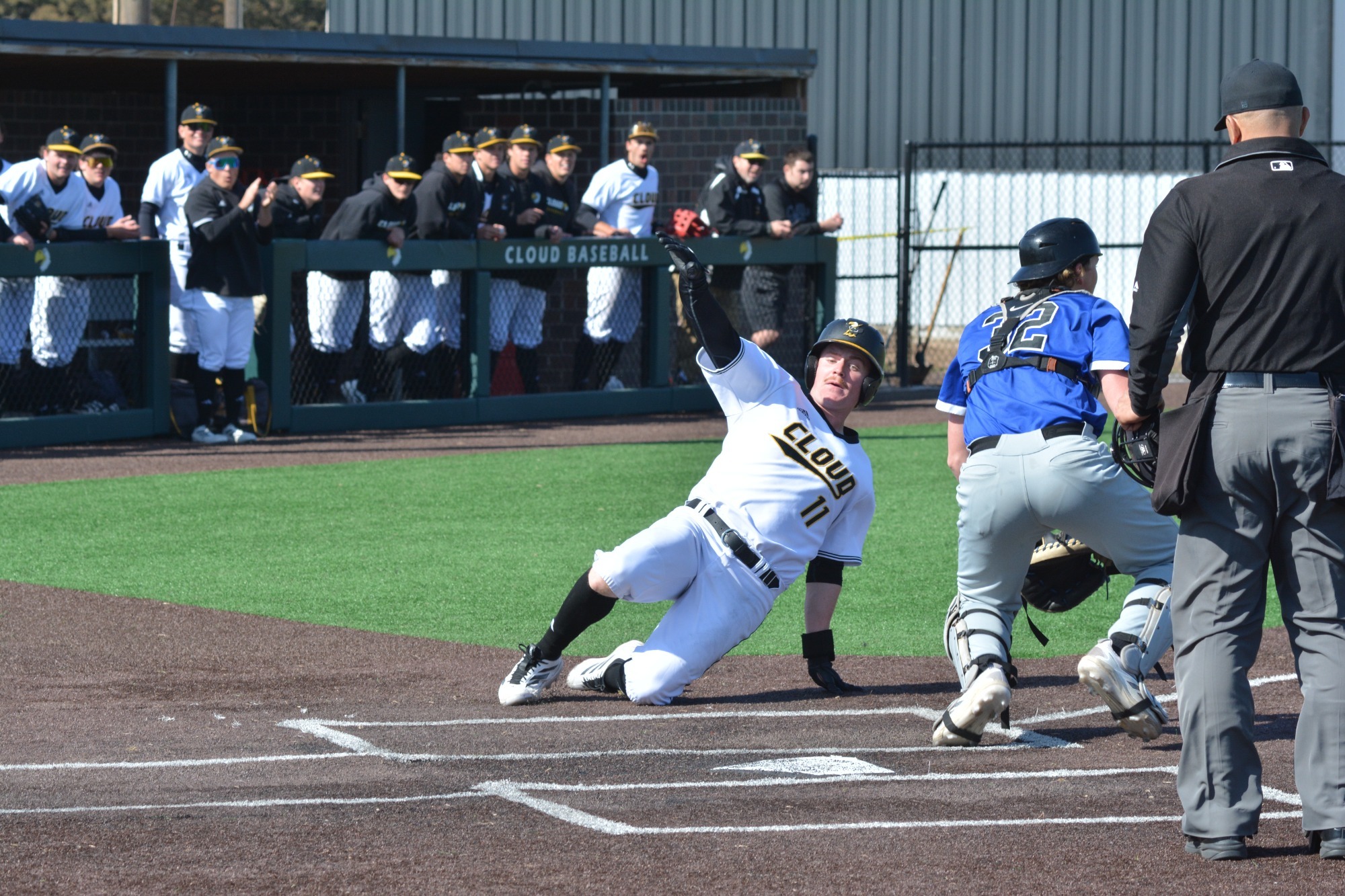 Kaden Budke Sliding in Safely Against Pratt - 2026