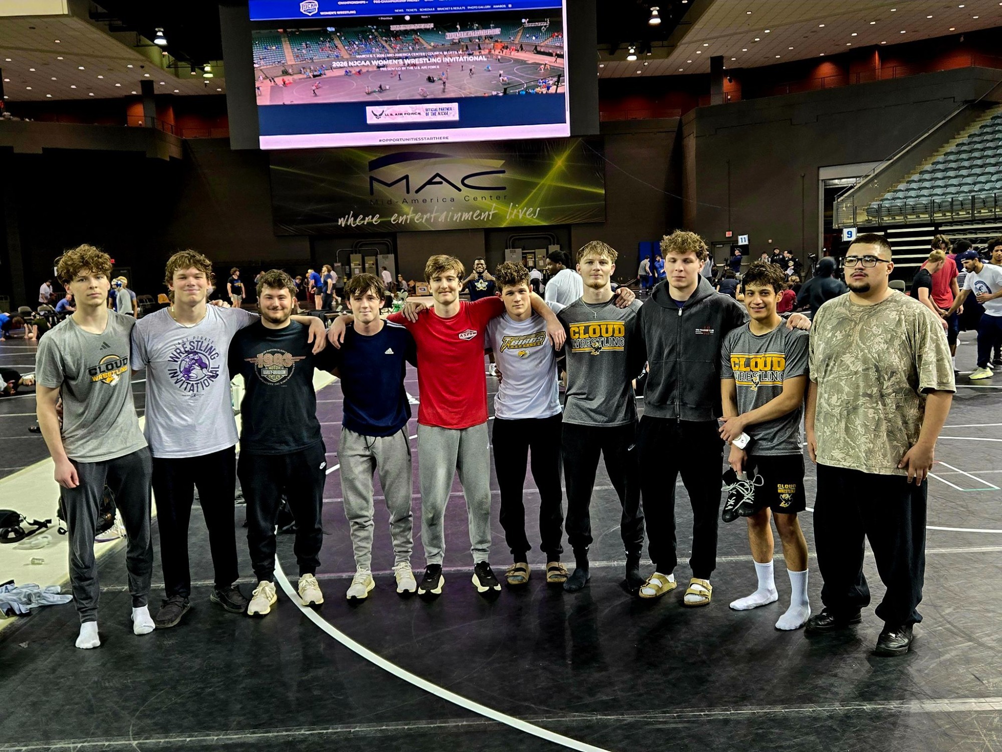 Cloud County Wrestling Team at 2026 NJCAA Wrestling Championships