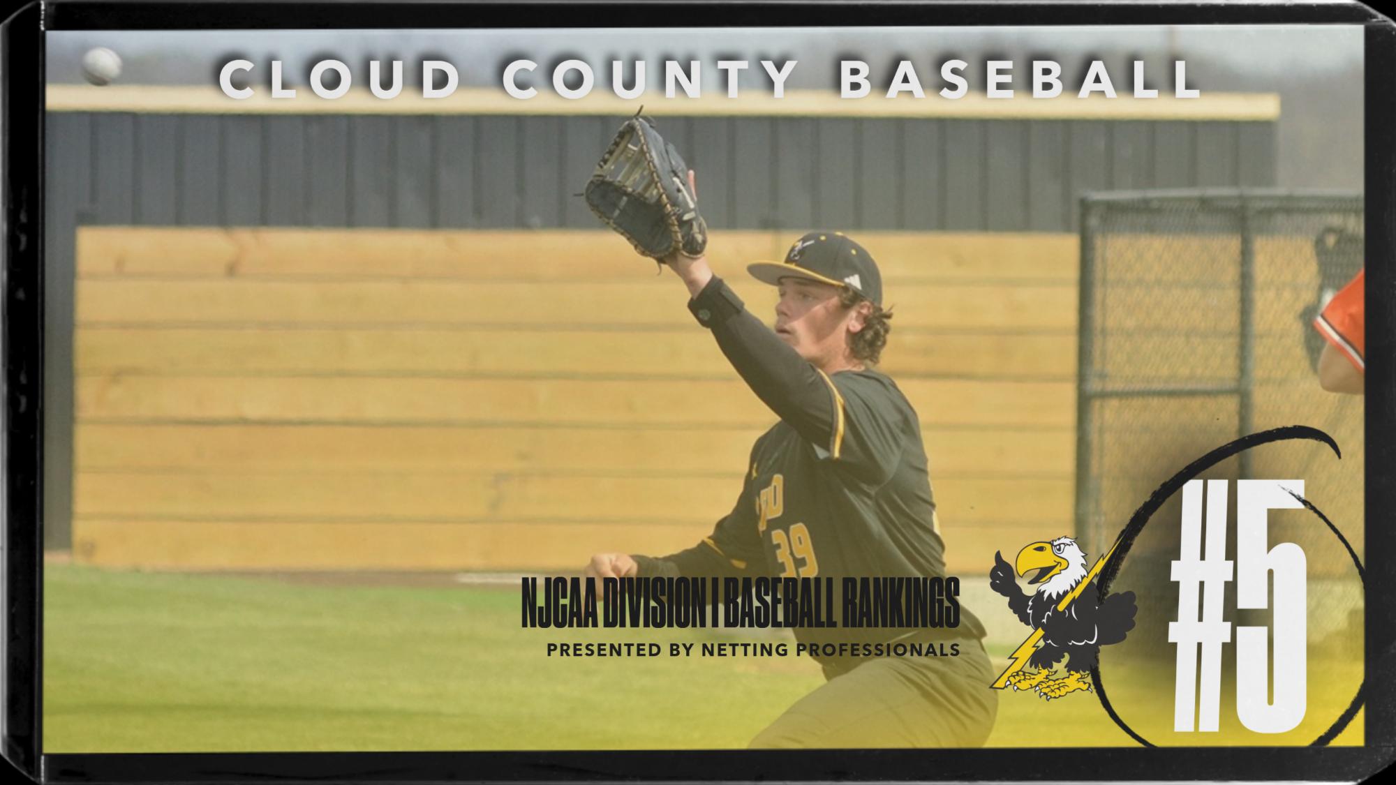 Cloud County Baseball Ranked No. 5 in Latest NJCAA D1 Baseball Rankings