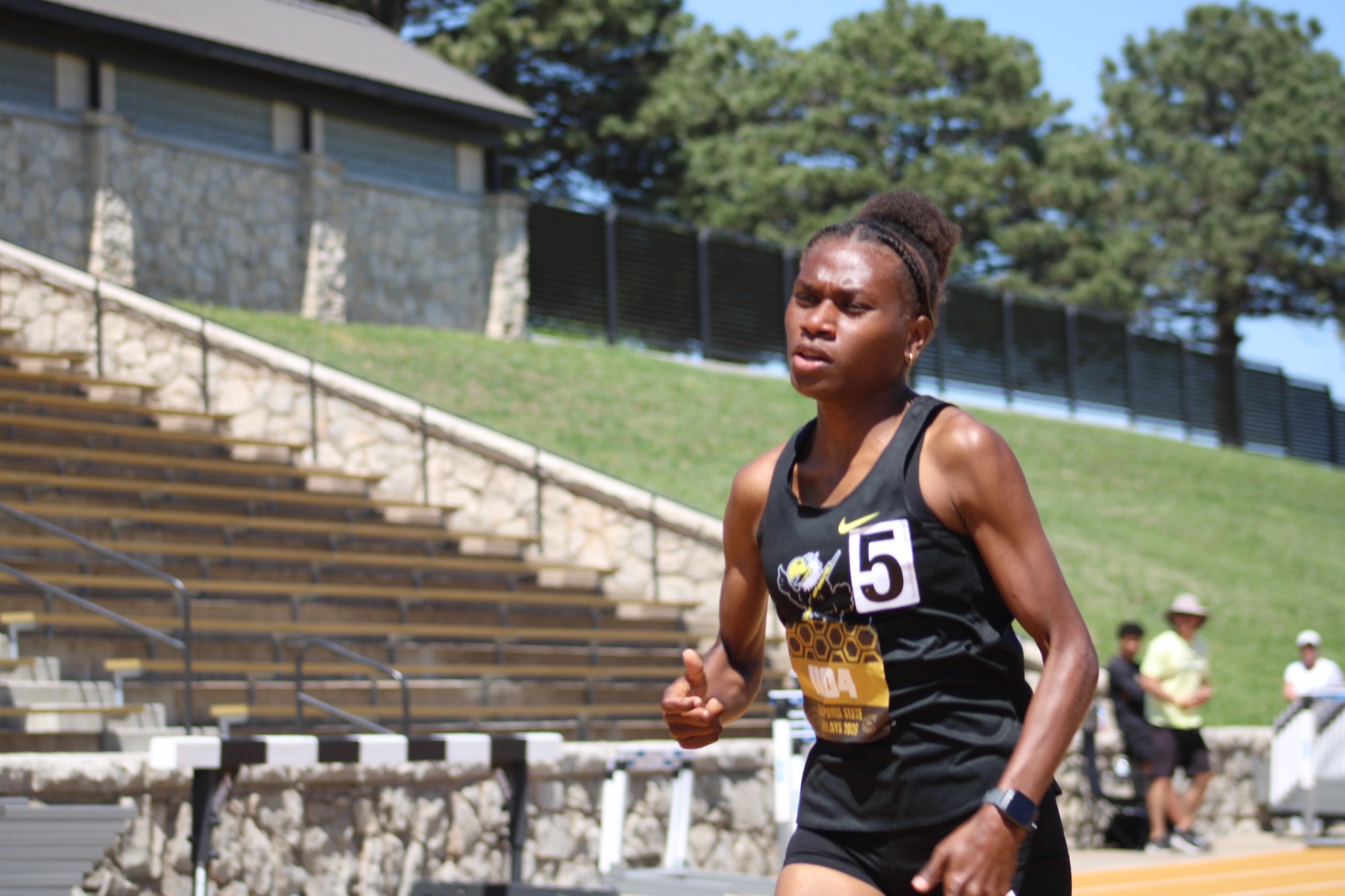 Scholastica Herman Running at Emporia State University Relays - 2026