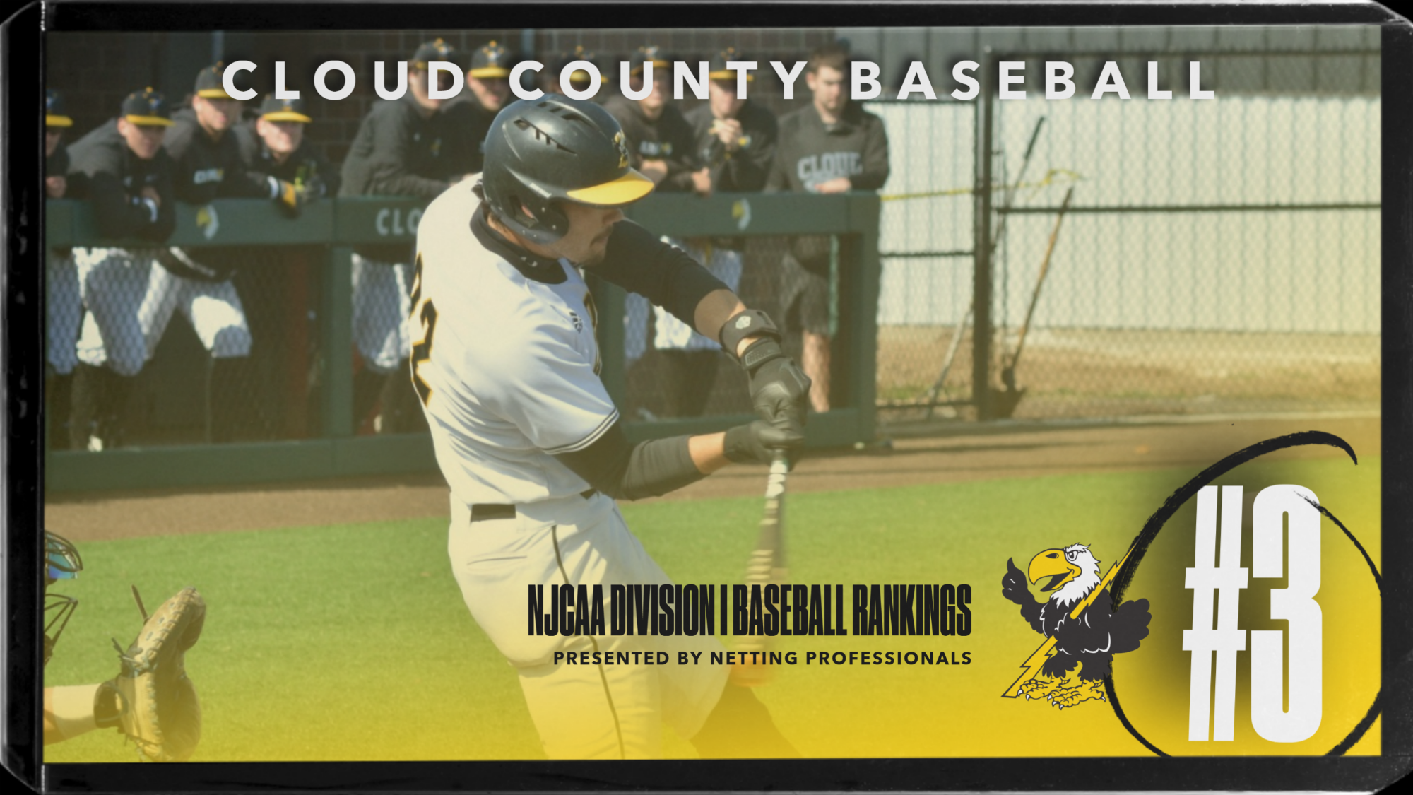 Cloud County Baseball Ranked No. 3 in Latest NJCAA D1 Baseball Rankings