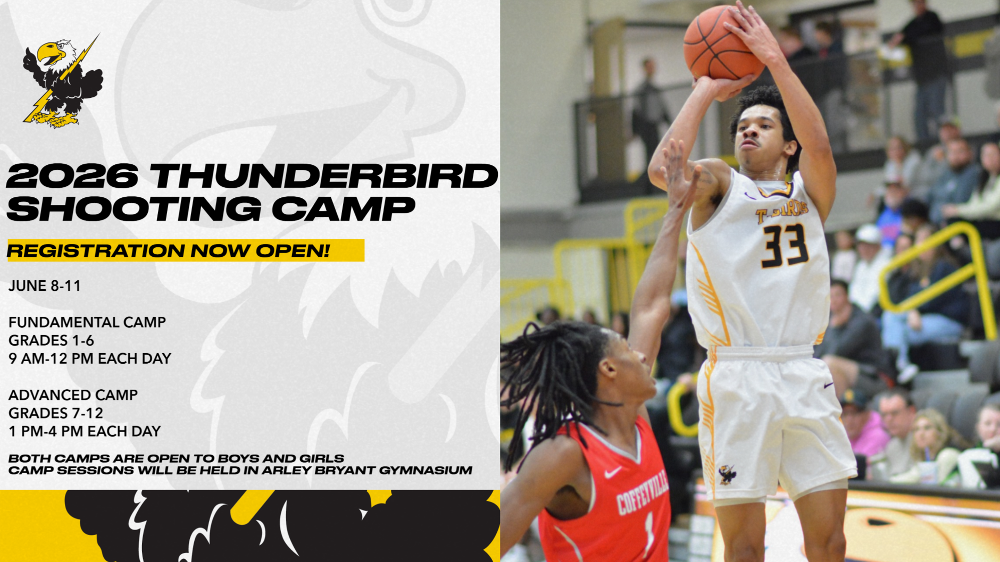 2026 Thunderbird Shooting Camp Flyer