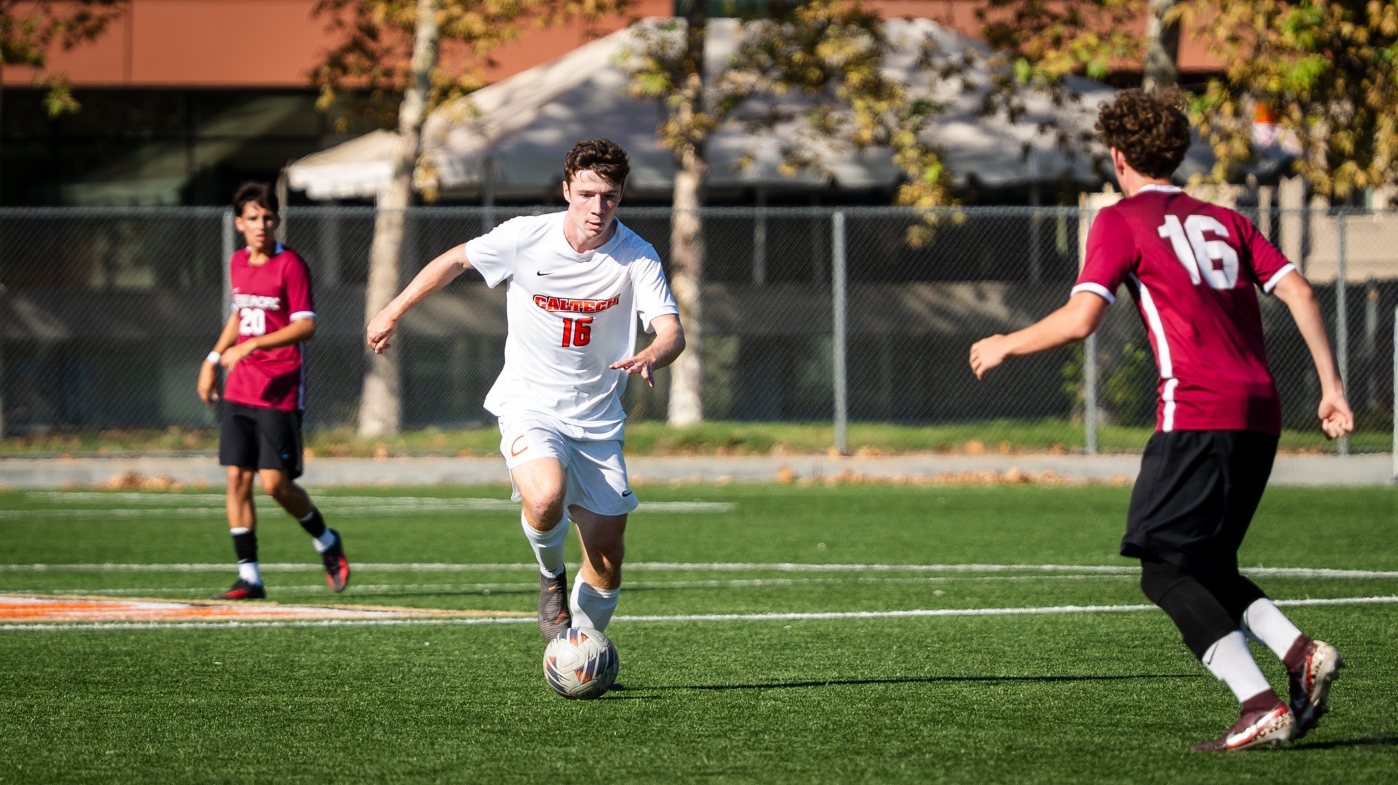 Sam Mullen Dribbles against Azusa Pacific 