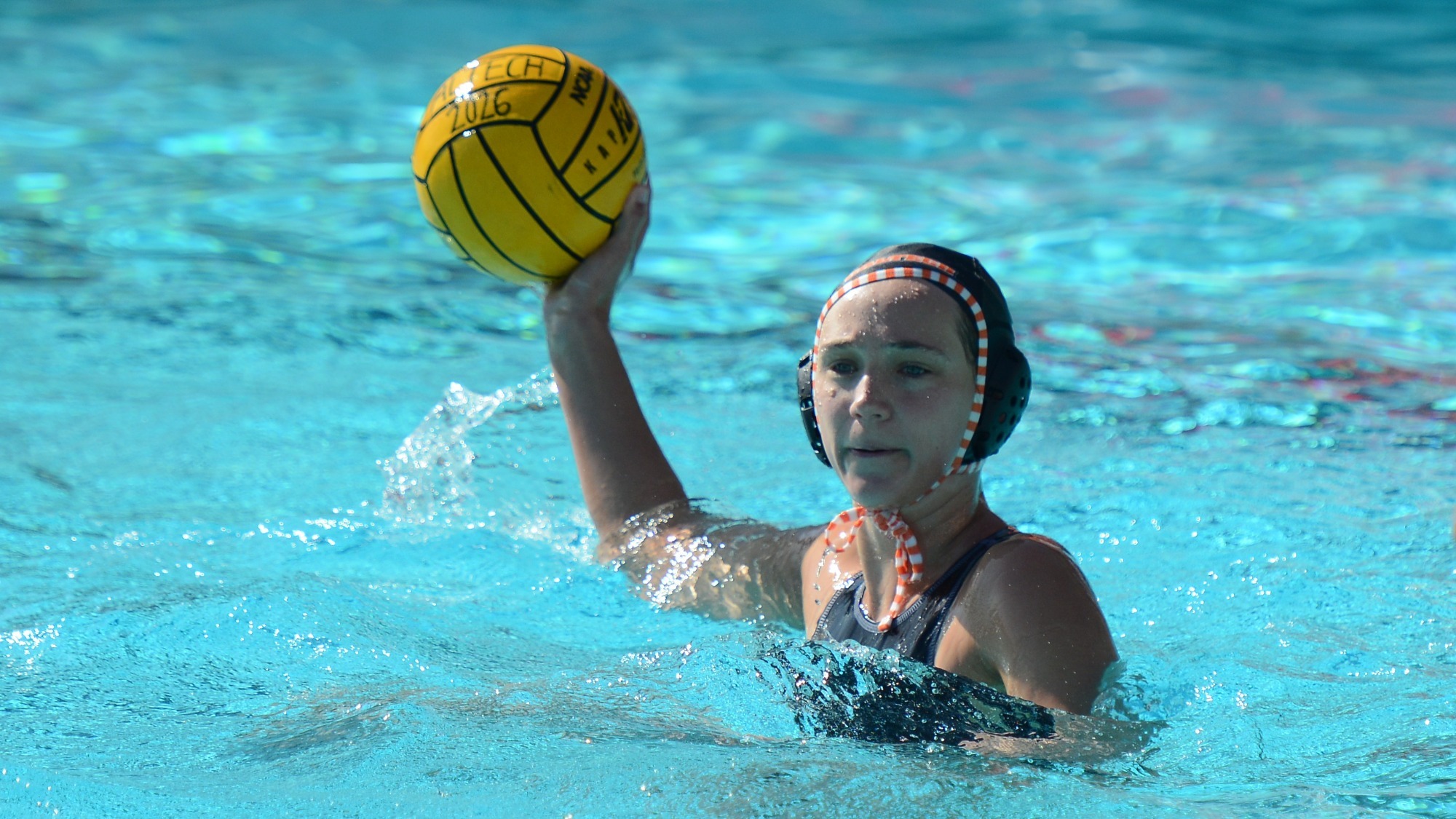 Emma Titus looks to pass the ball