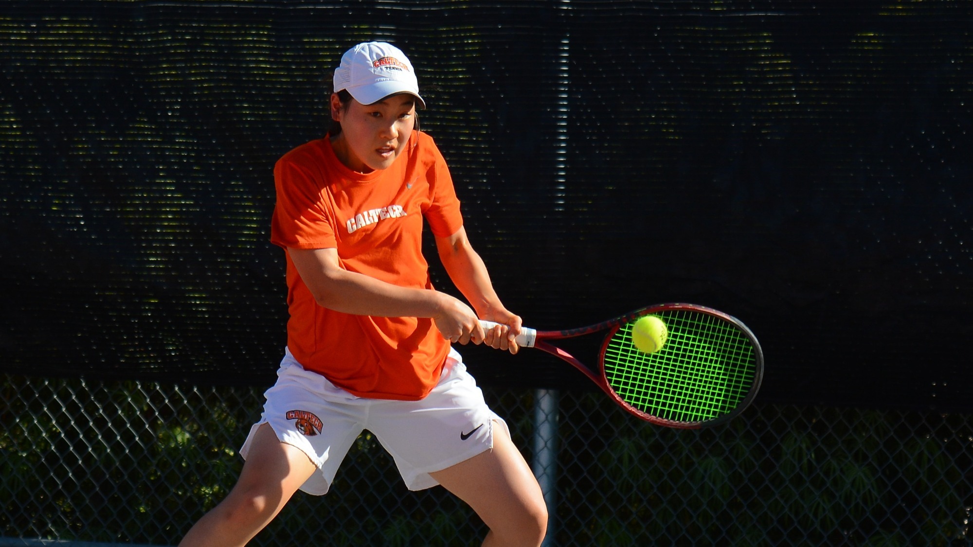Aoi Kunimoto hits a forehand shot
