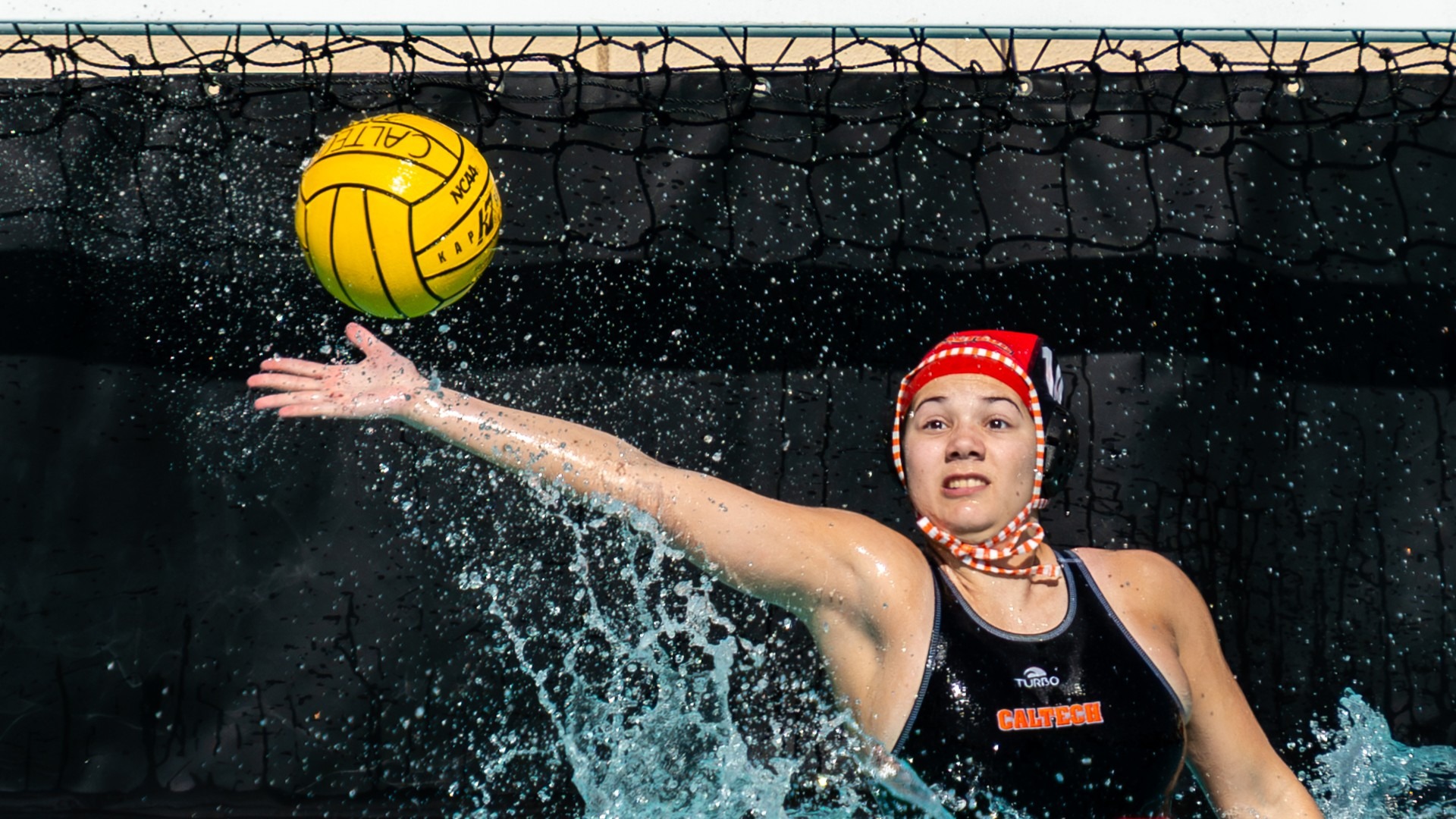 Cecilia Moxley reaches out to make a save