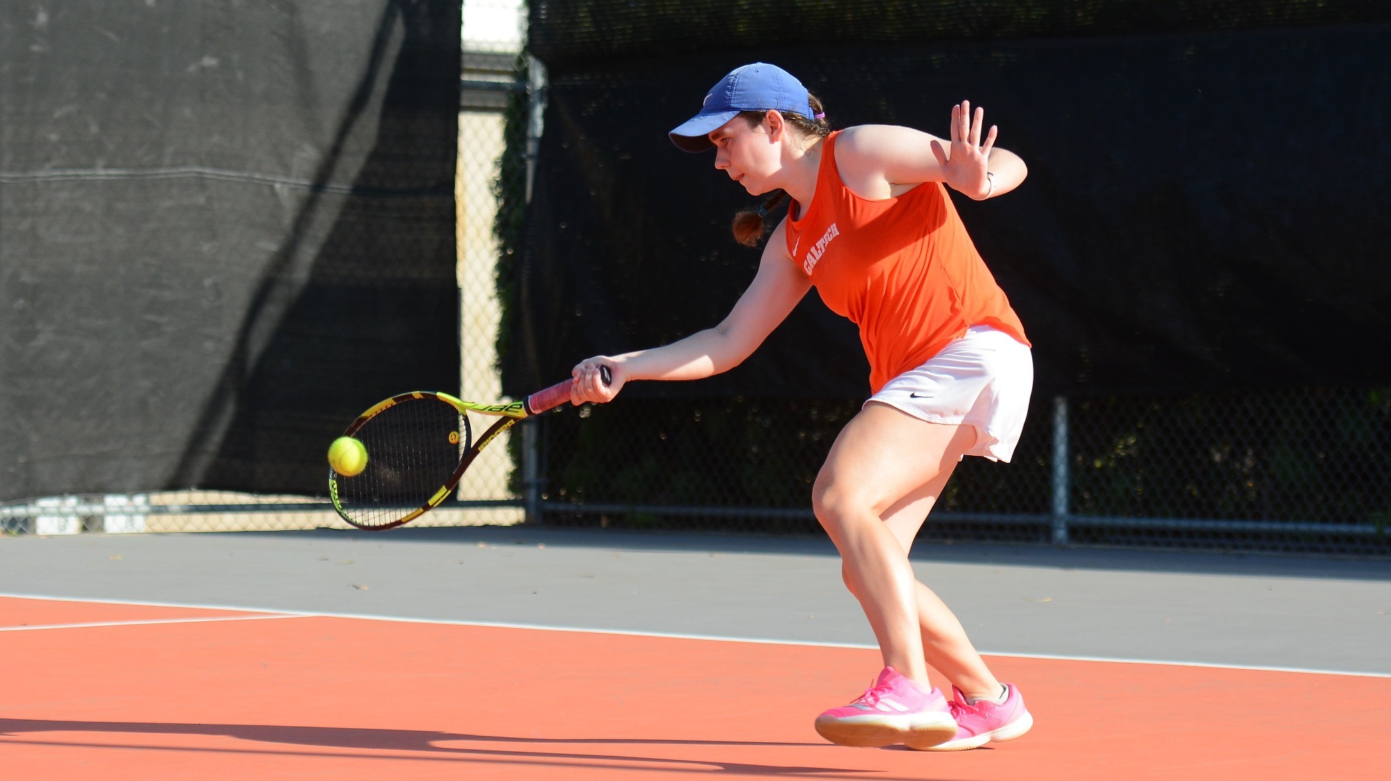 Anna Szczuka connects with a forehand shot