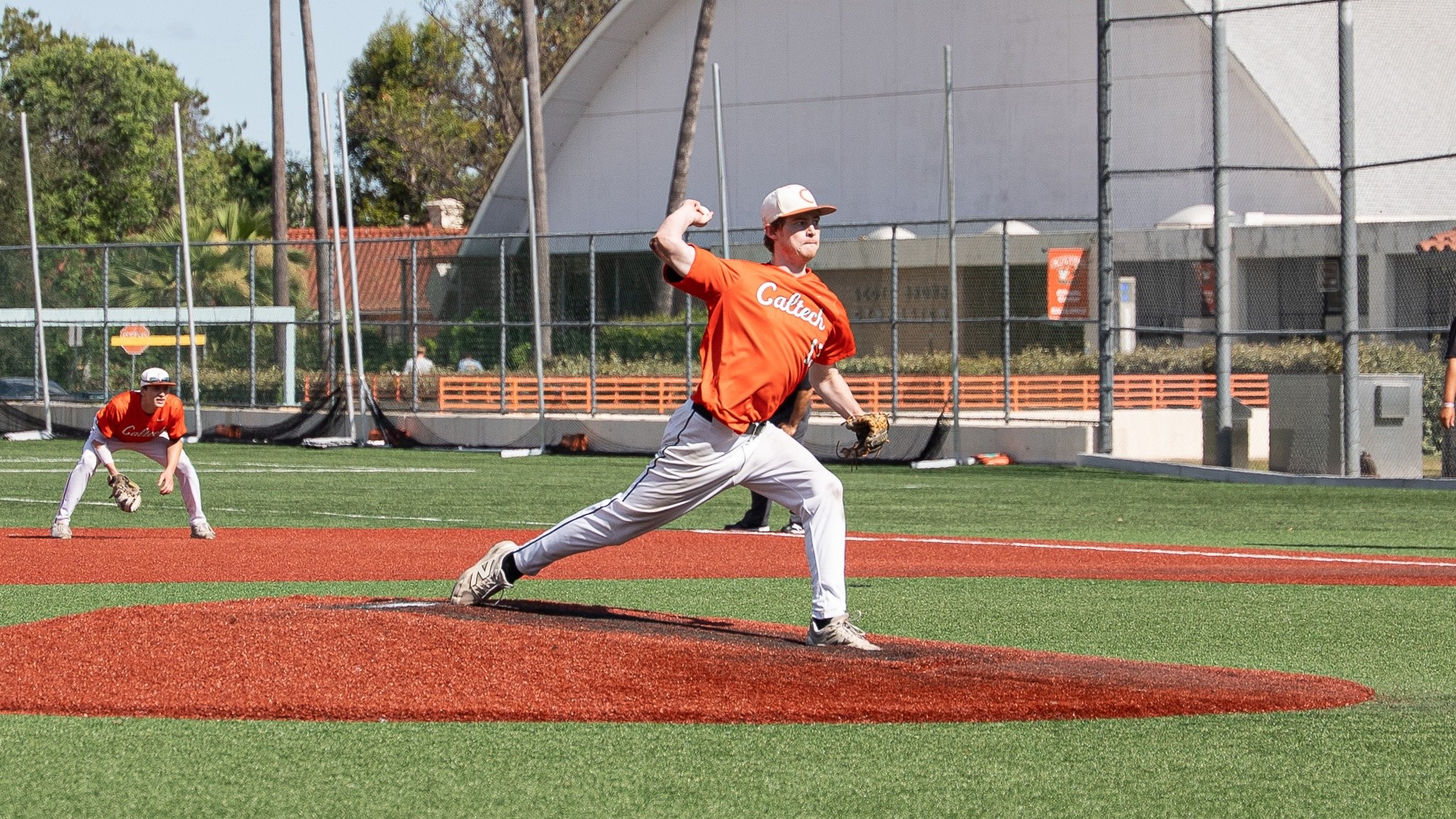 Brendan Flaherty throws a pitch