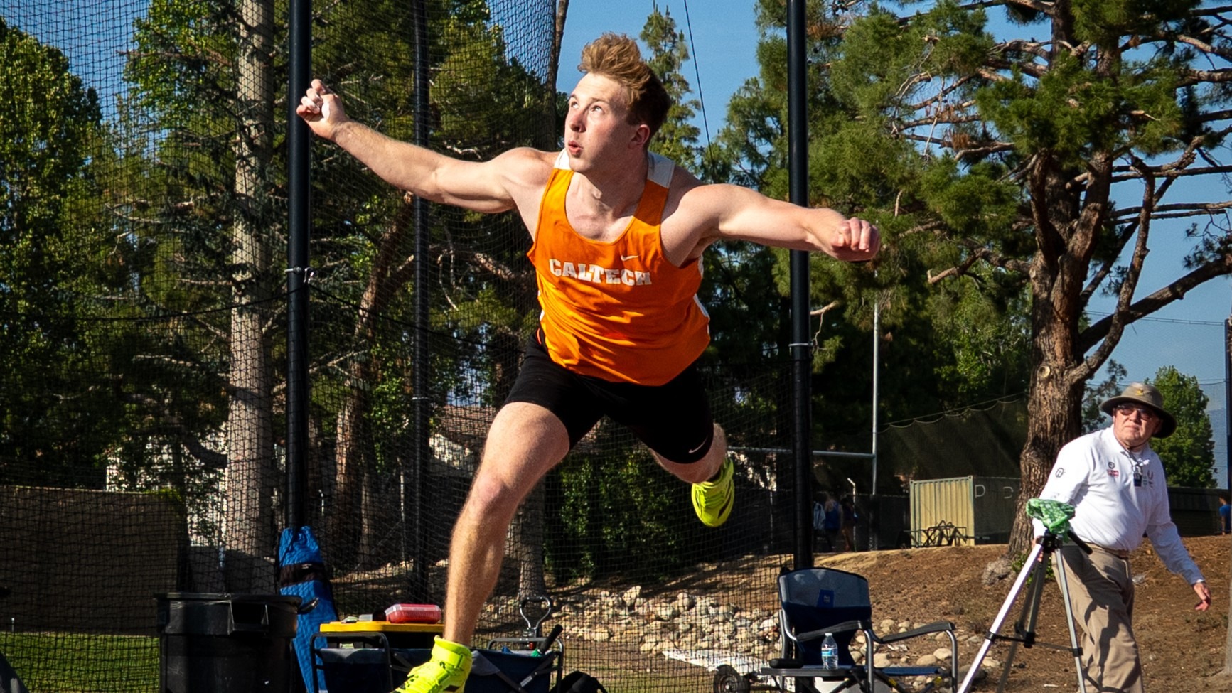 Caltech Field Caltech Track & Field Assistant Cedric Hill Coaches Gold Medalists at ...