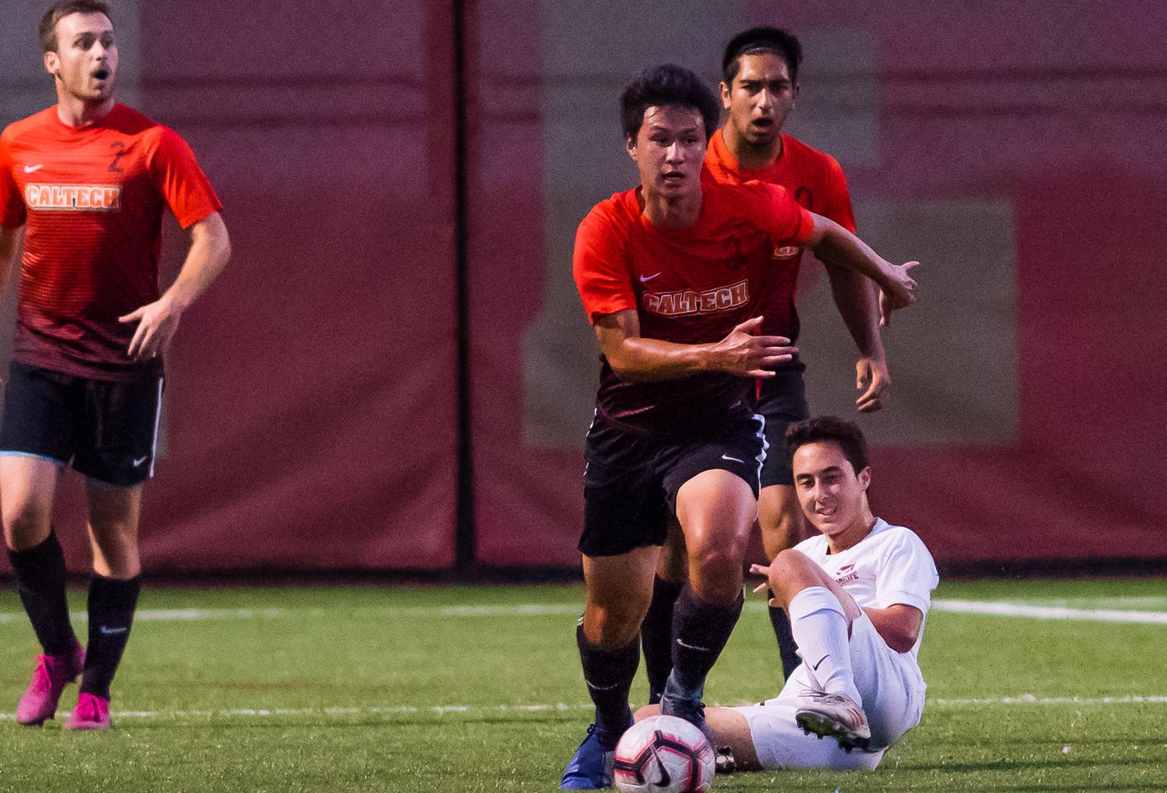 Men's Soccer, Gillis Claim First SCIAC Win California Institute of