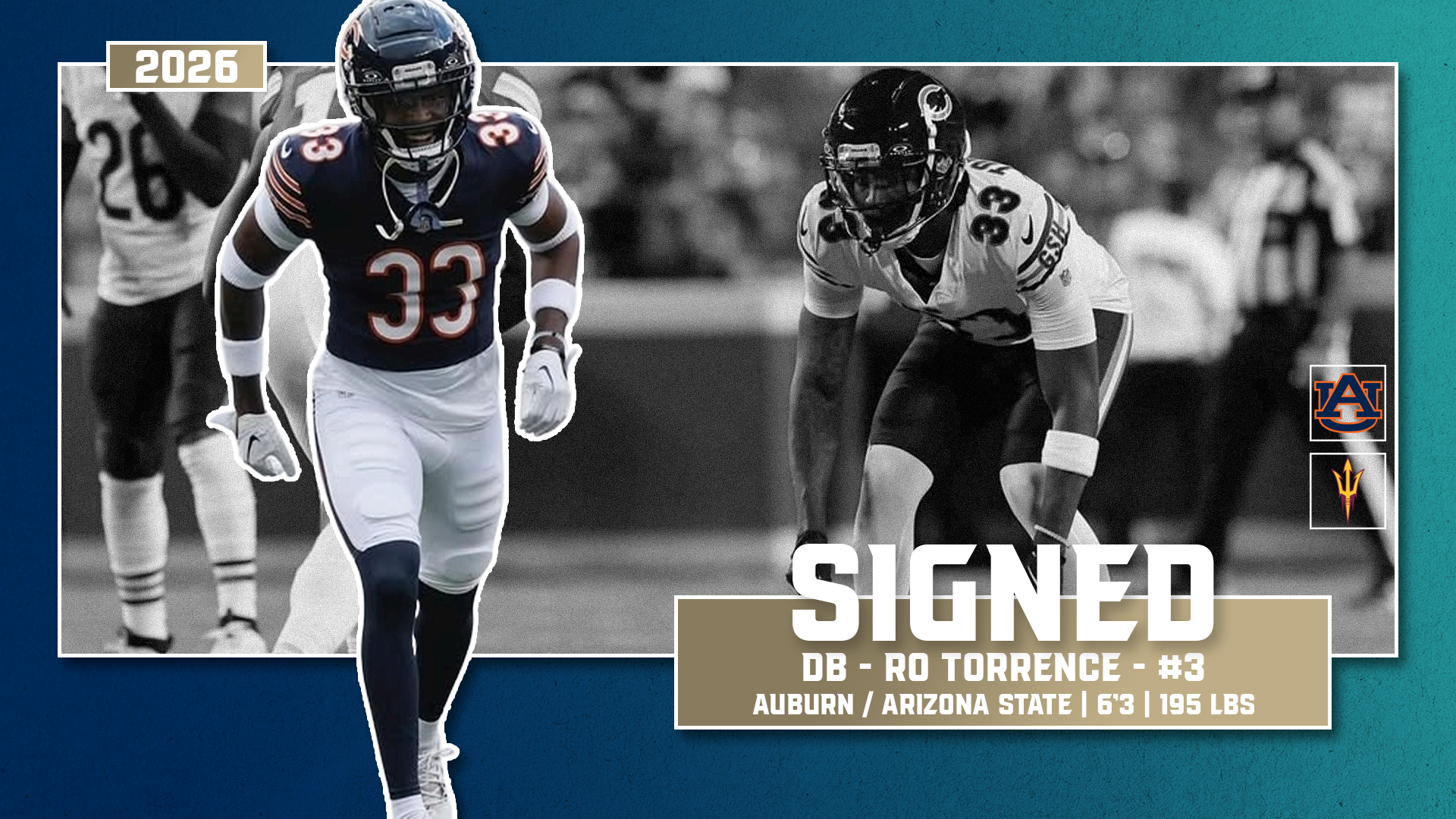 2026 Signed: DB Ro Torrence