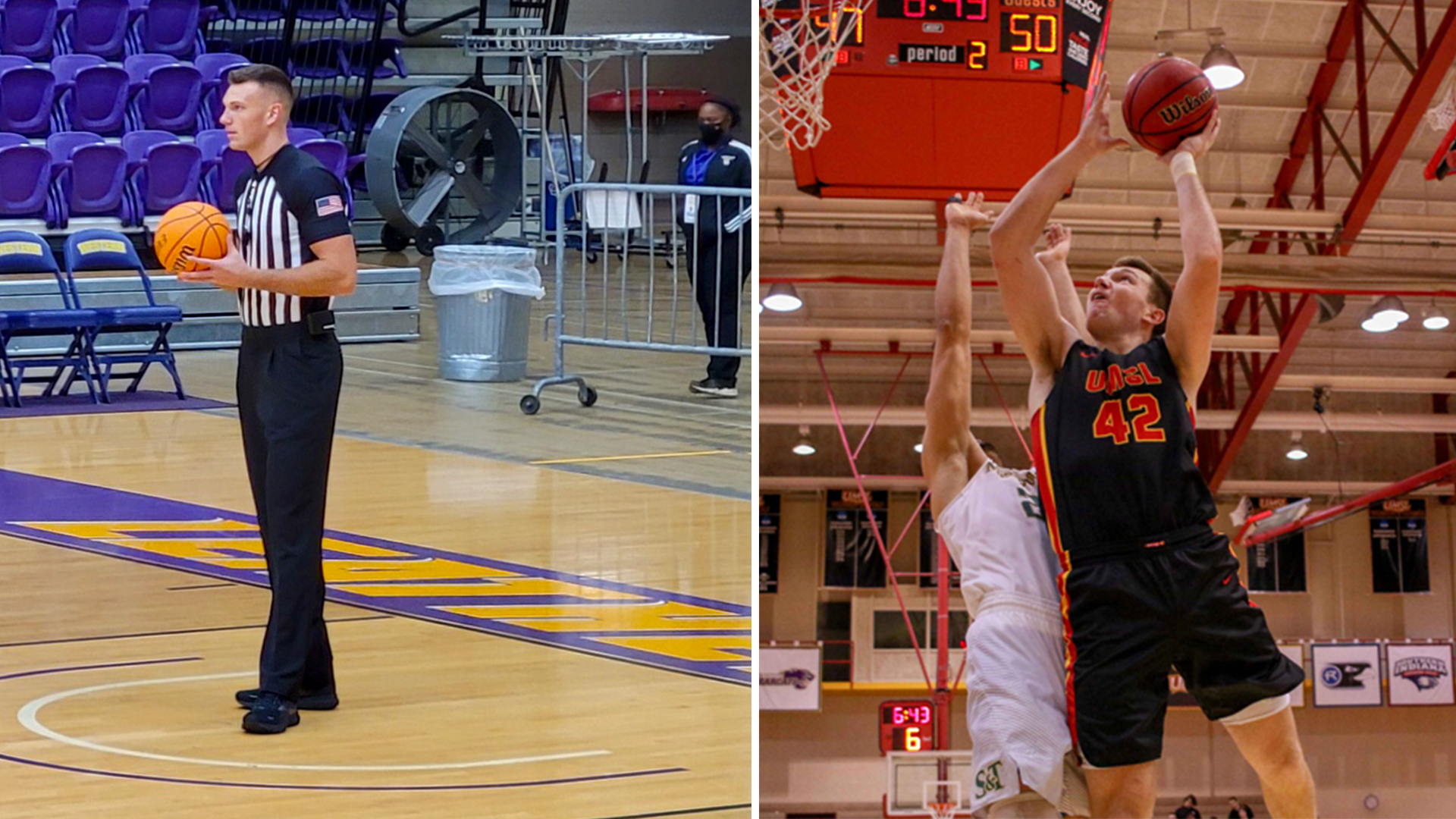 Eric Dust played basketball at Missouri-St. Louis 