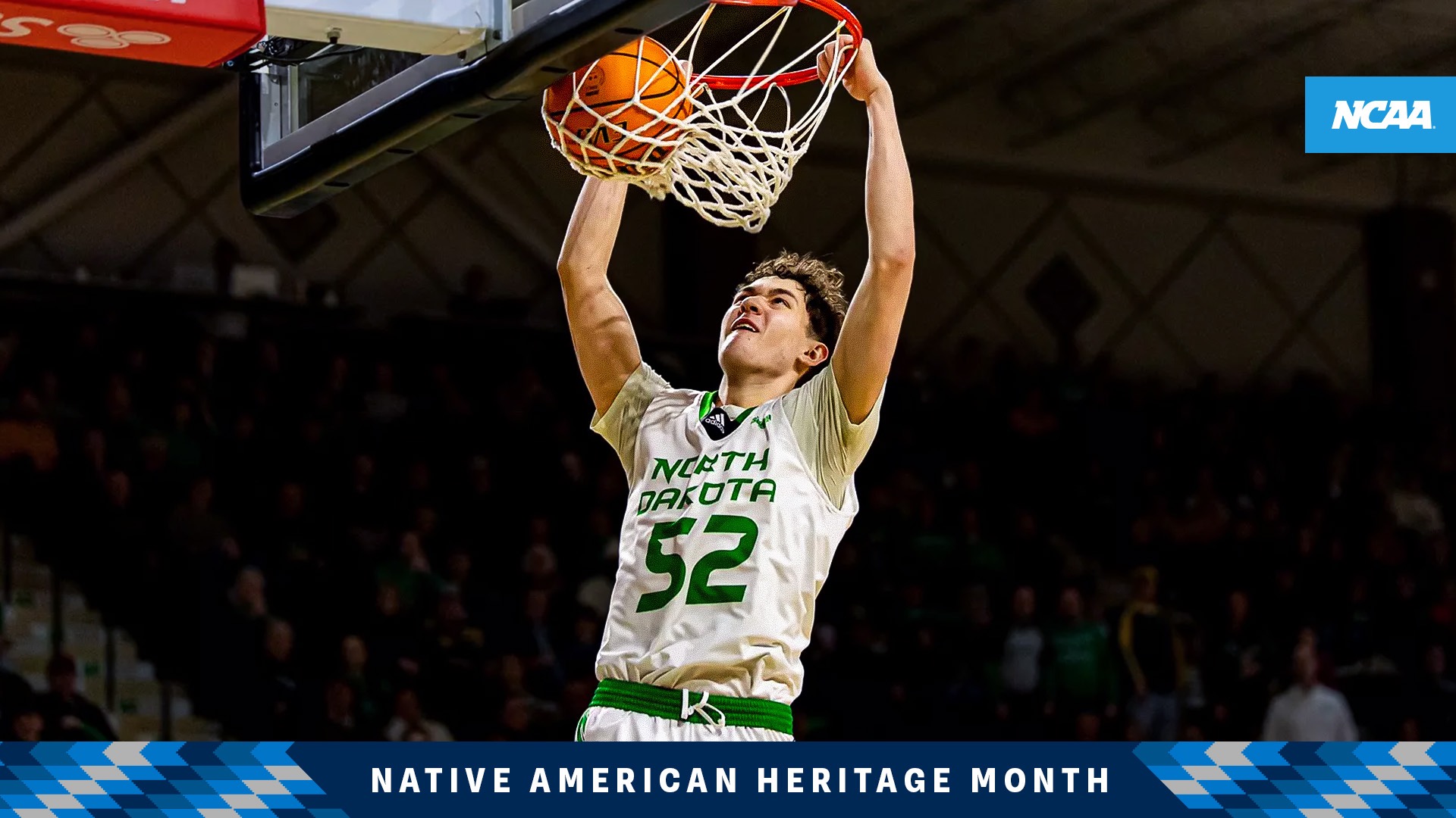 North Dakota junior Treysen Eaglestaff was a preseason first-team All-Summit League pick this fall. (Photo courtesy of North Dakota)