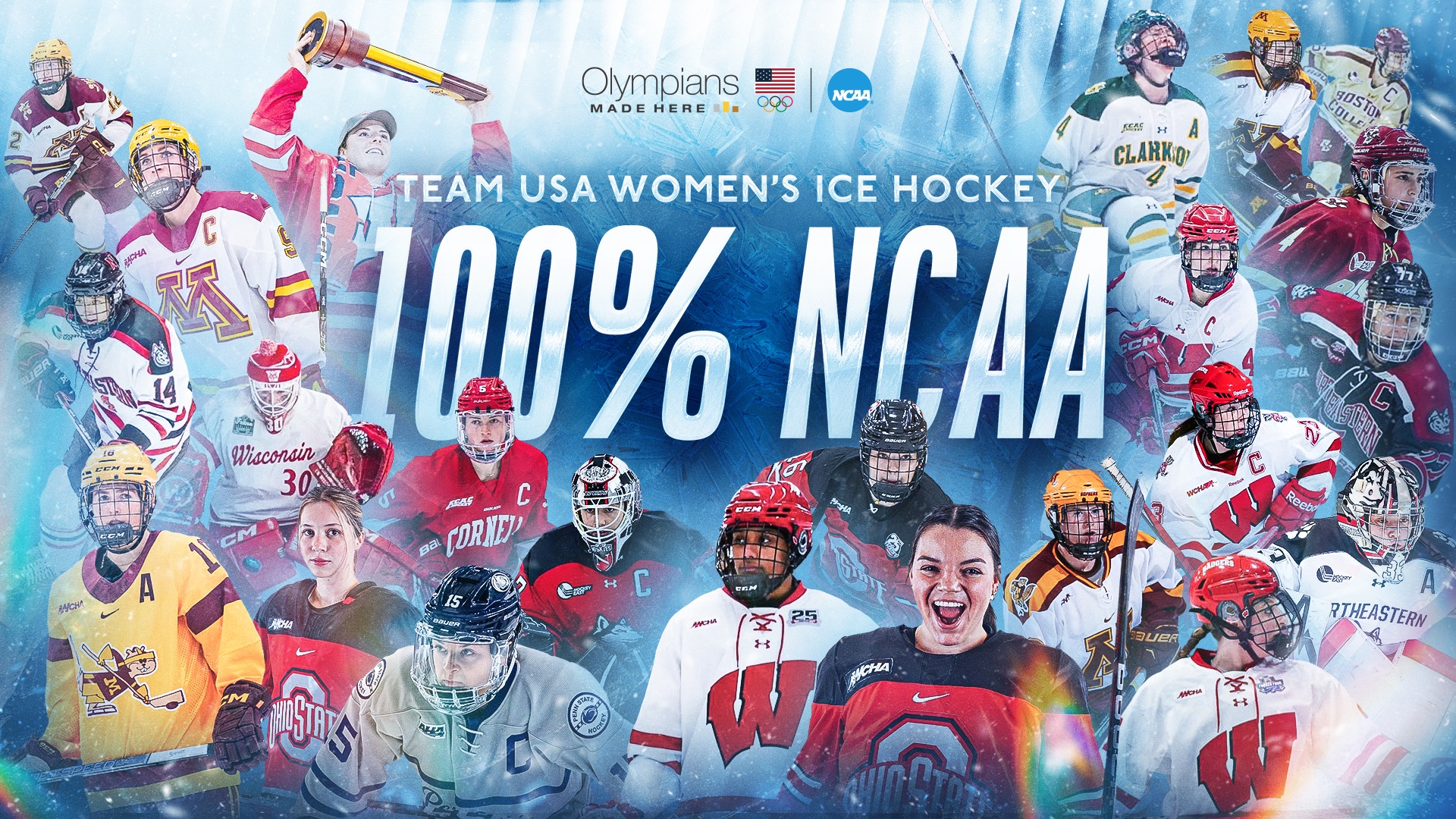 MICO USA Women's Hockey Team: 100% NCAA