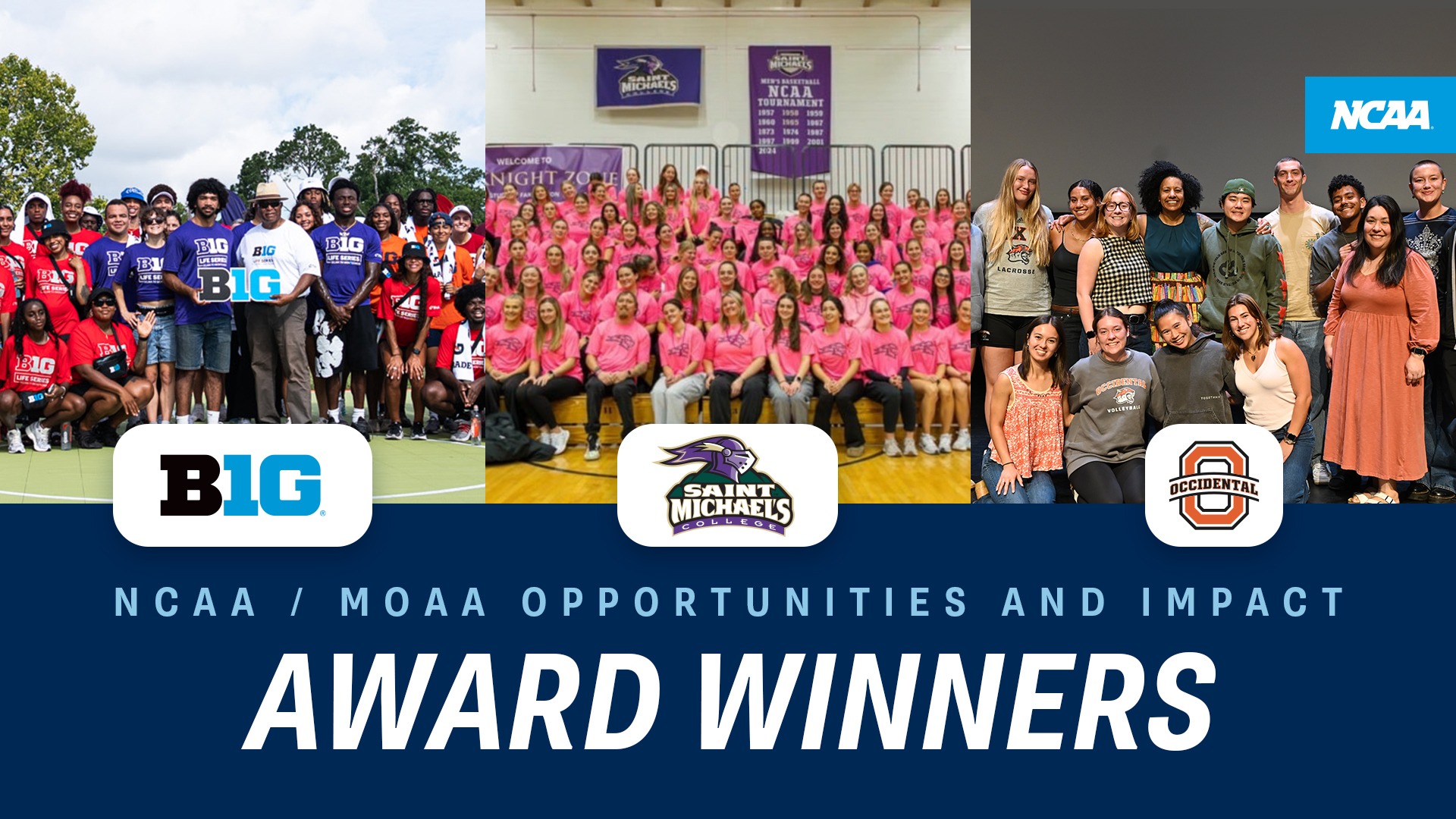 NCAA and MOAA announce 2026 Opportunities and Impact Award recipients