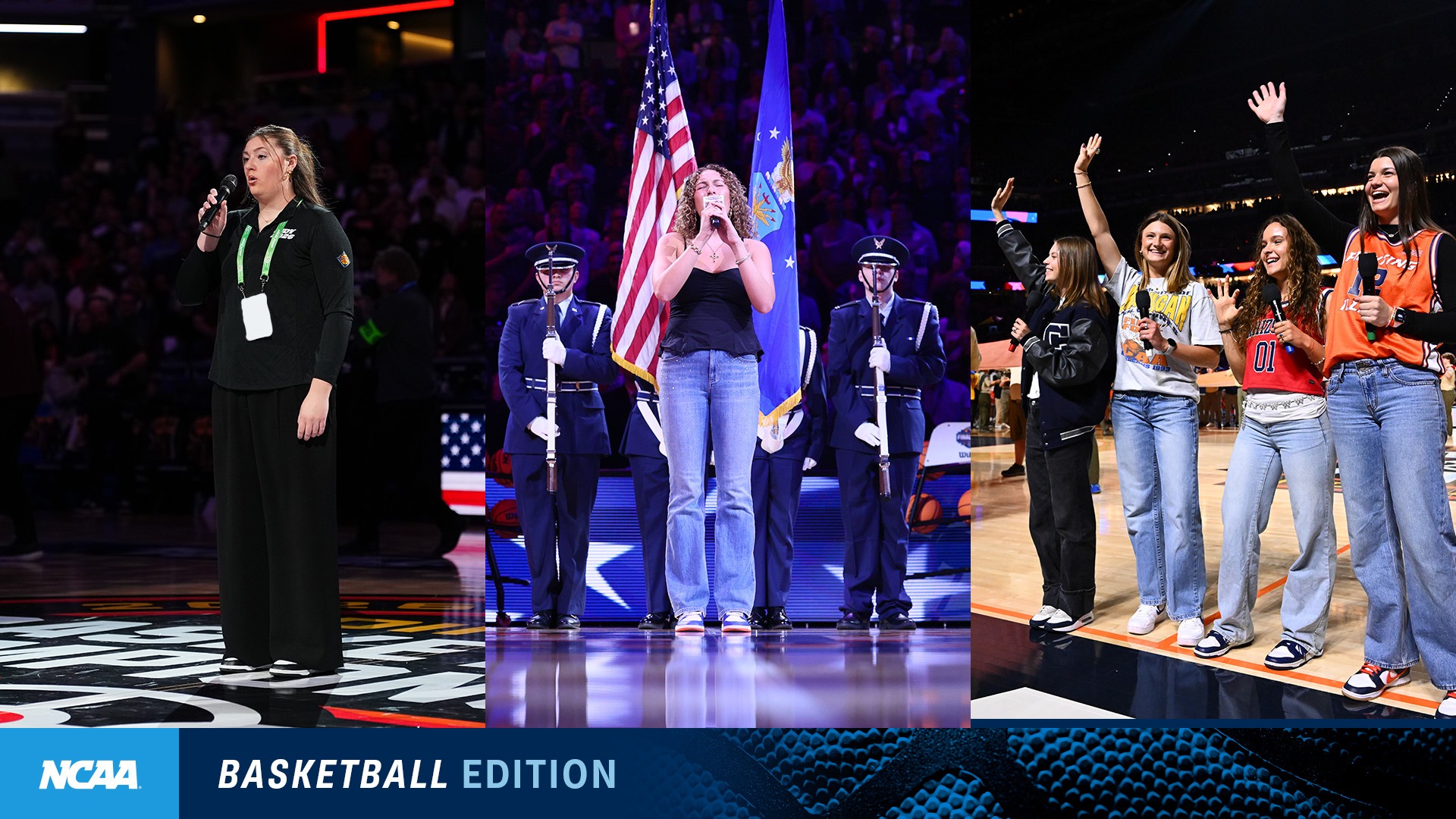 Meet the national anthem singers at the Men’s and Women’s Final Fours — and the DII Men’s Basketball Championship
