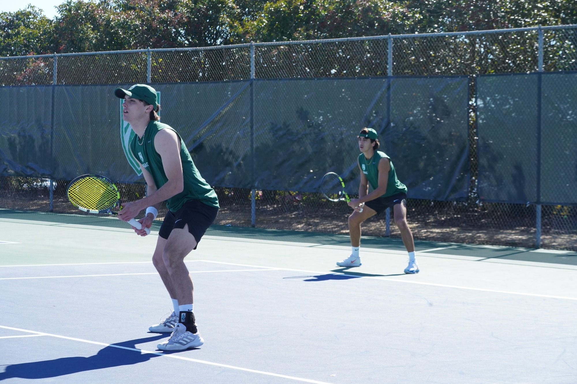 ABAC men's tennis plays doubles