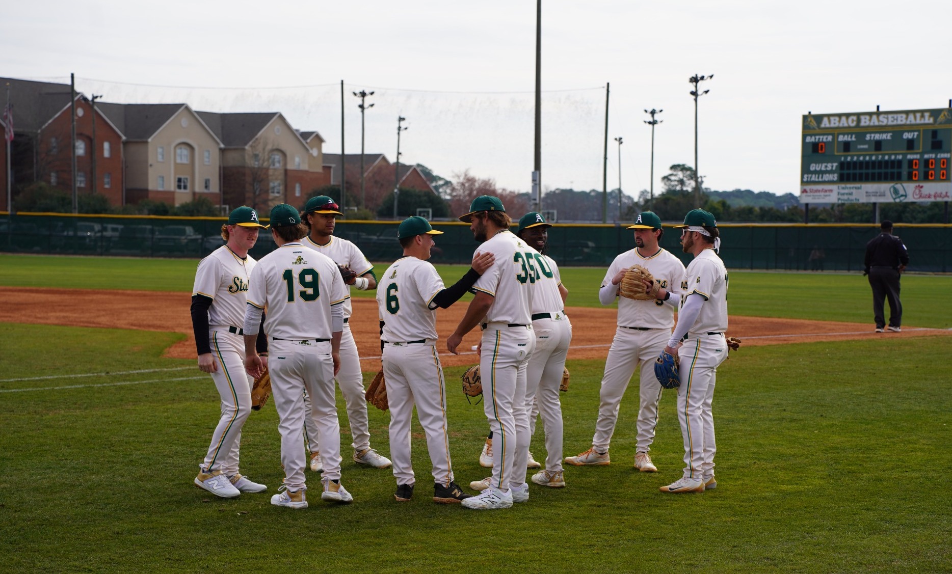 ABAC baseball before a game