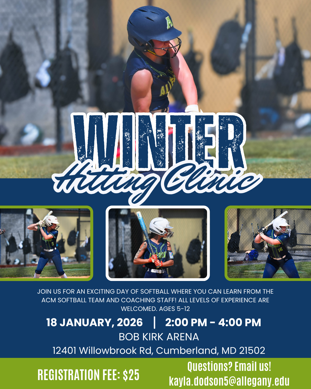 ACM Softball Winter hitting clinic 2025