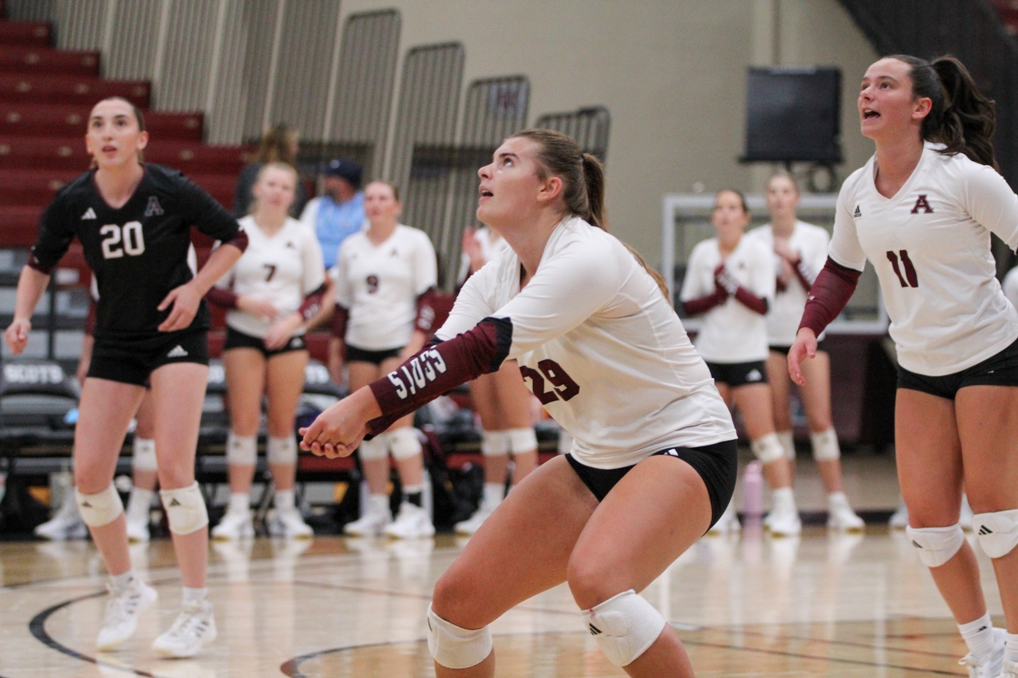 E Carling digs out an attack