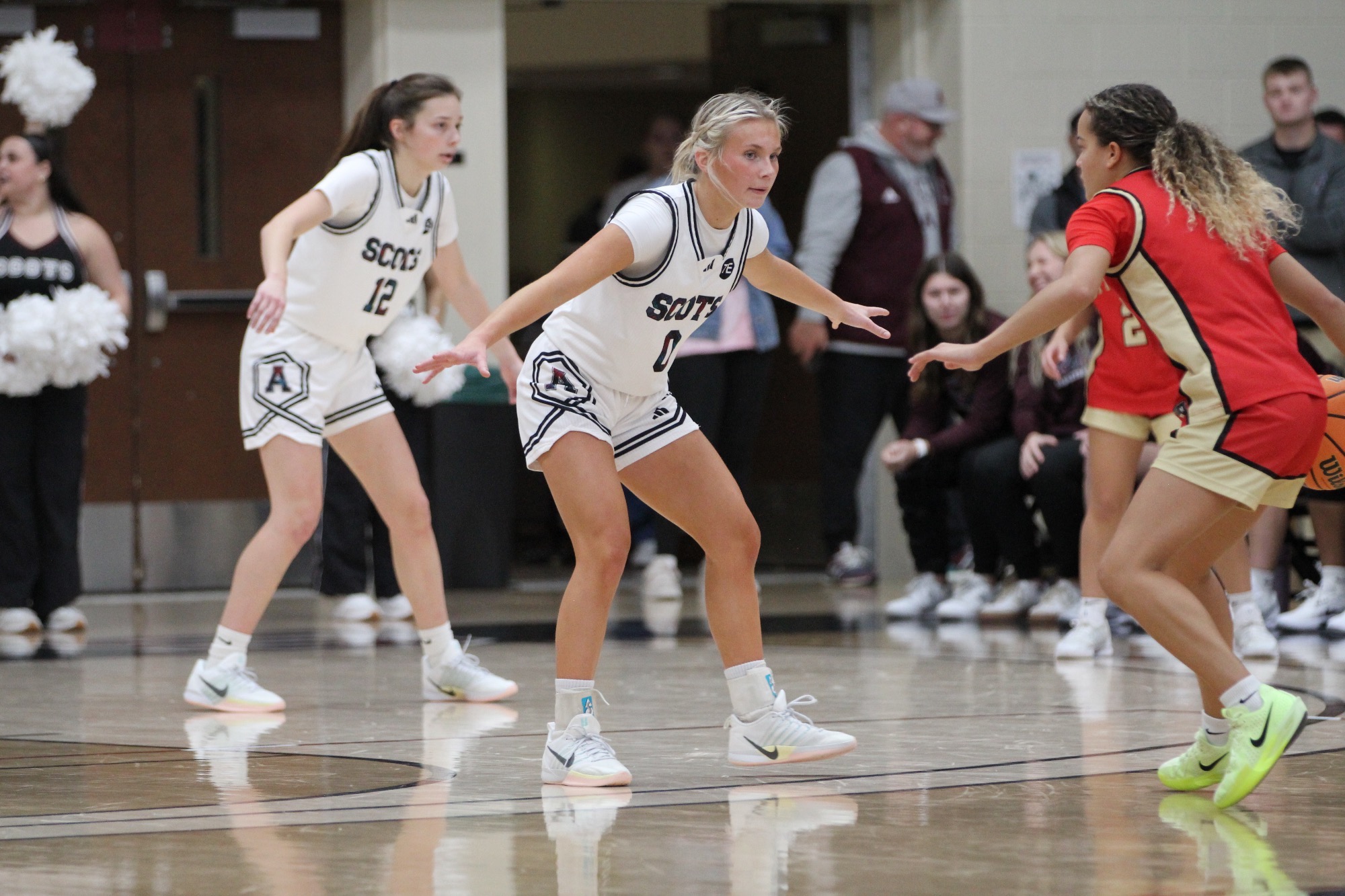 K Starkey playing defense