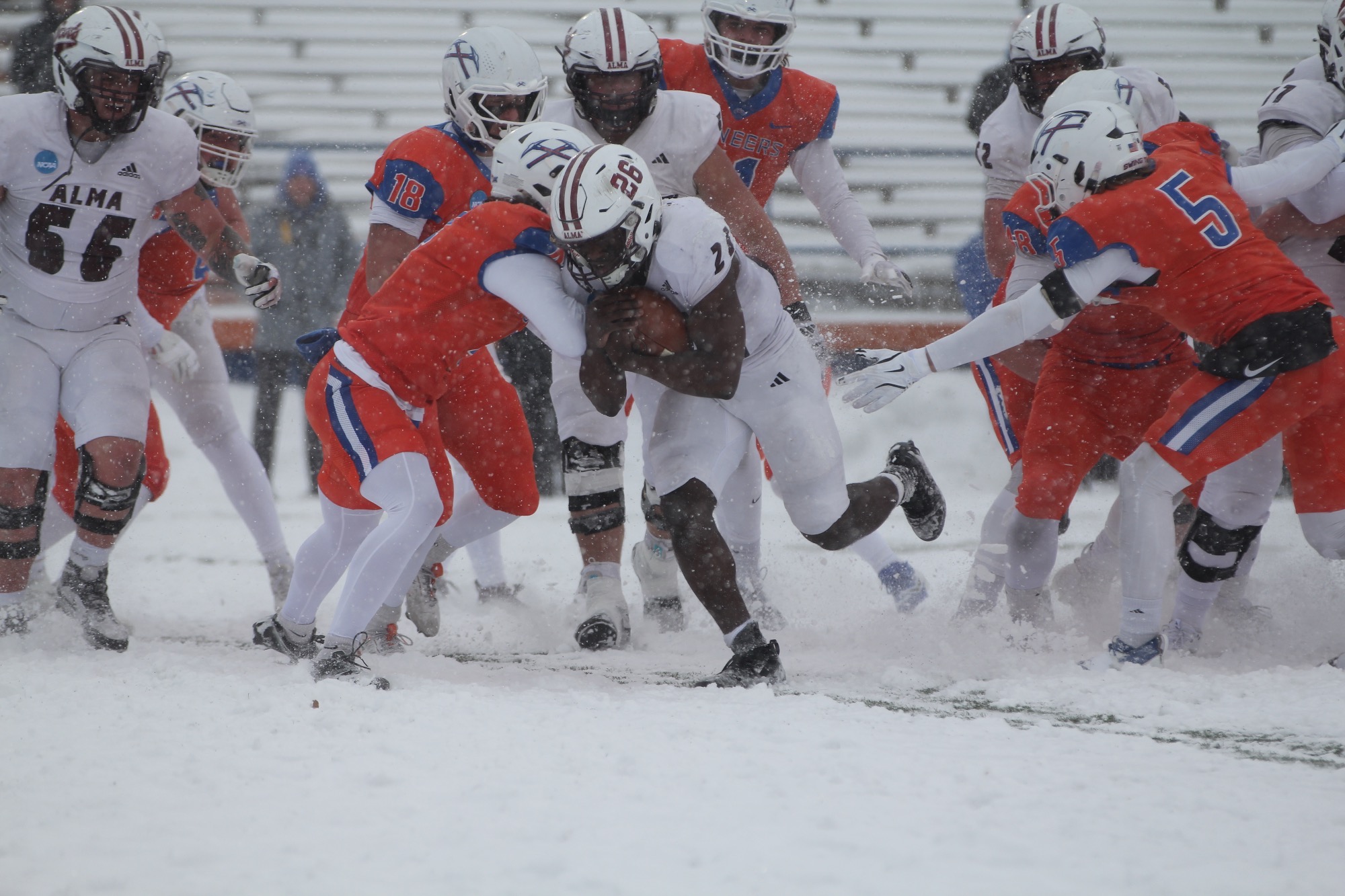 E Williams plunges into the end zone