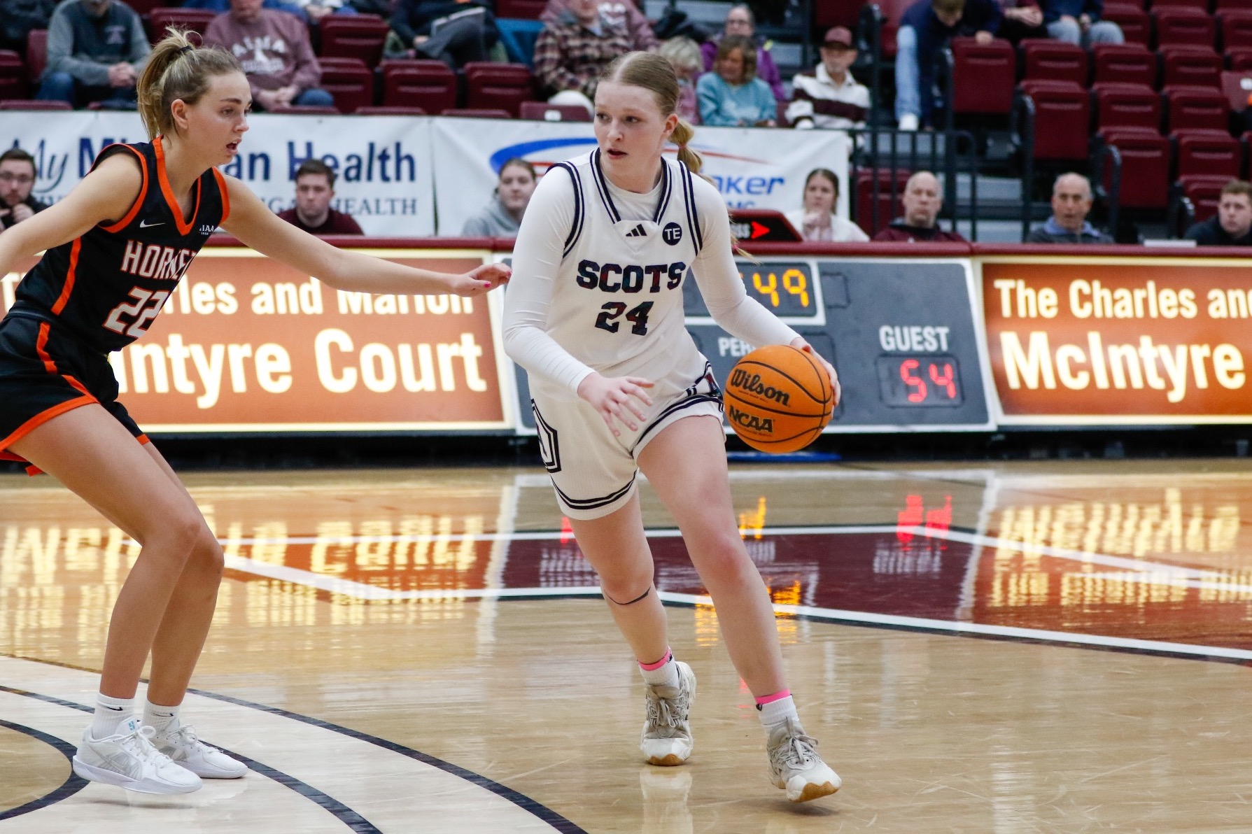 B Werner drives inside