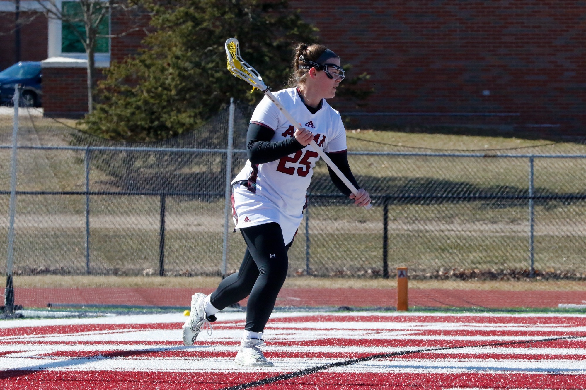 K Lewis moves with the ball