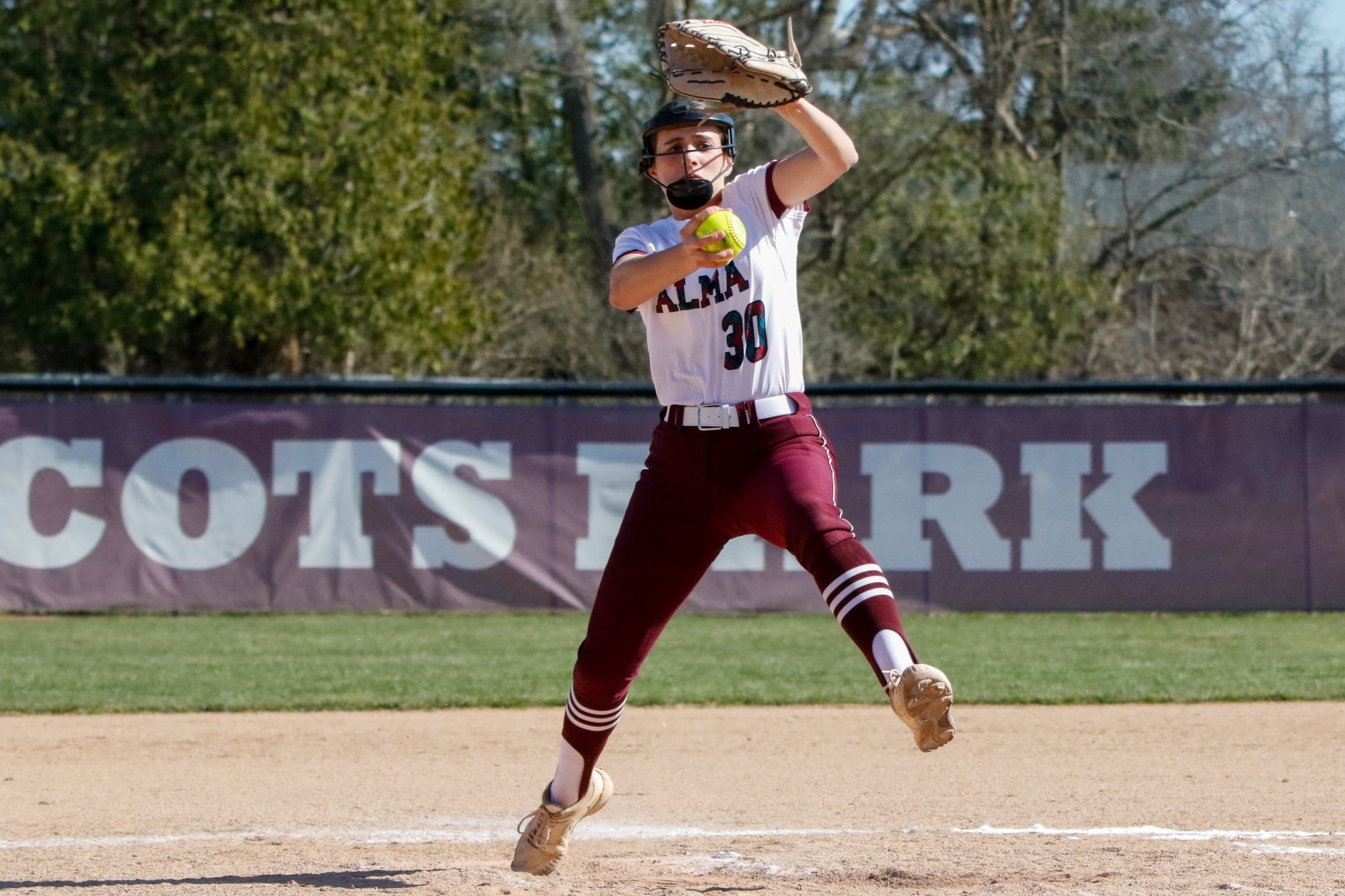 B Treloar delivers a pitch