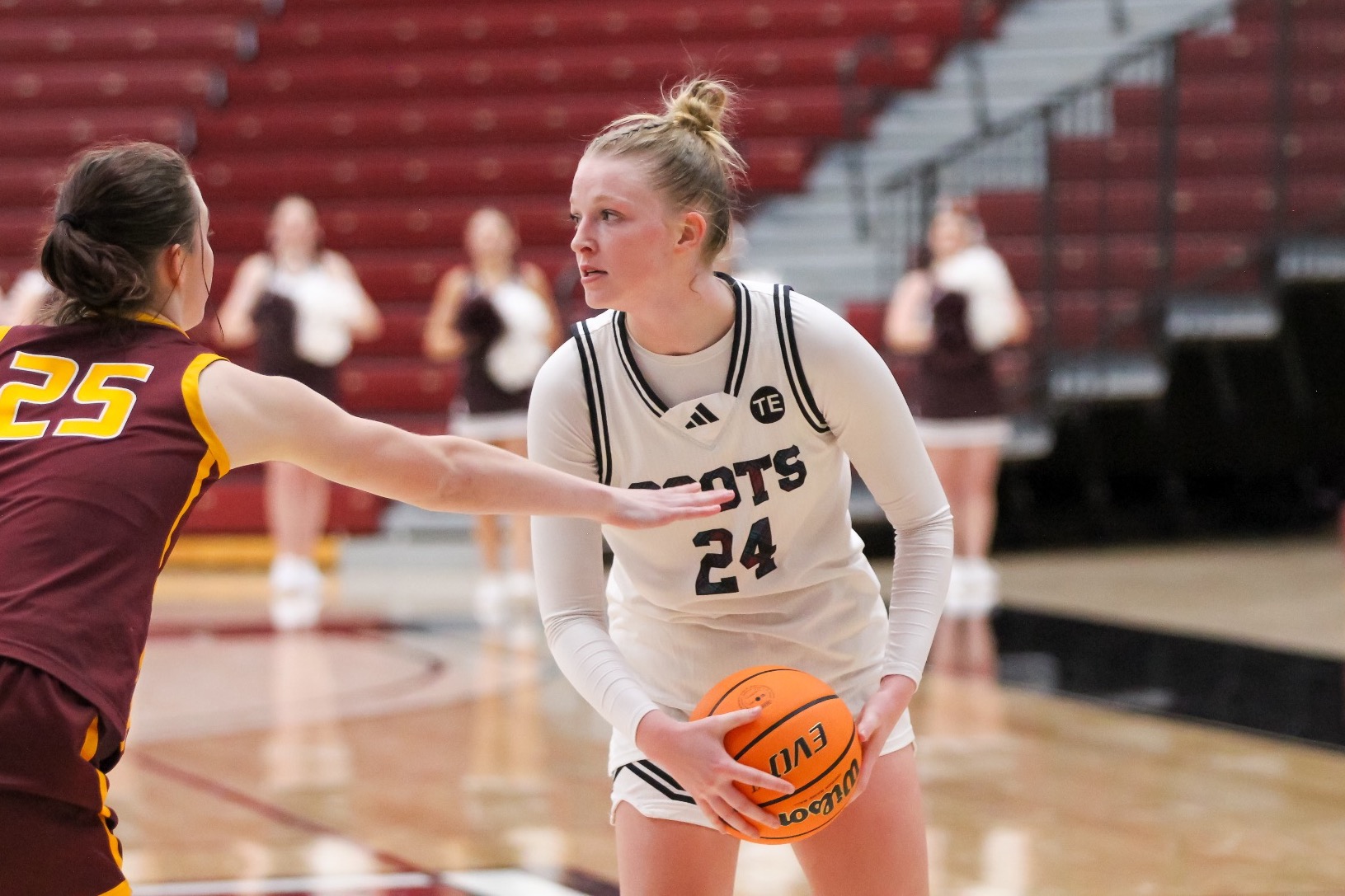 B Werner holds the ball against Calvin