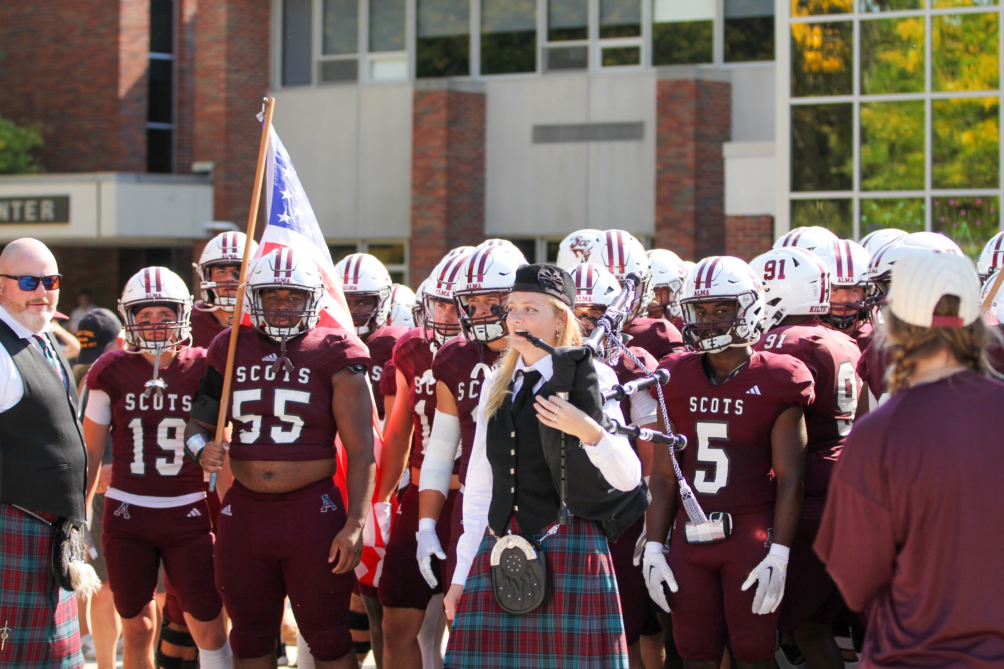 Team prepares to take the field against Calvin