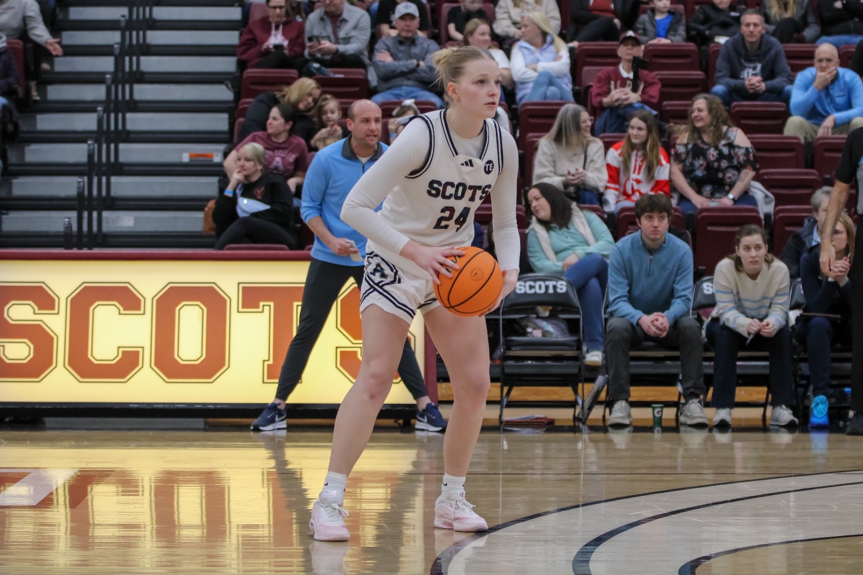 B Werner looks to pass the ball against SMC