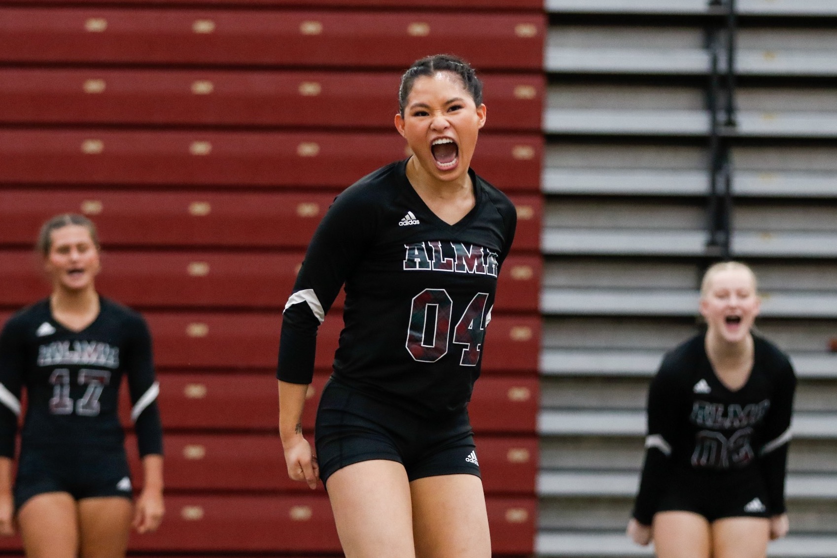 G Gottschalk celebrates a routine win