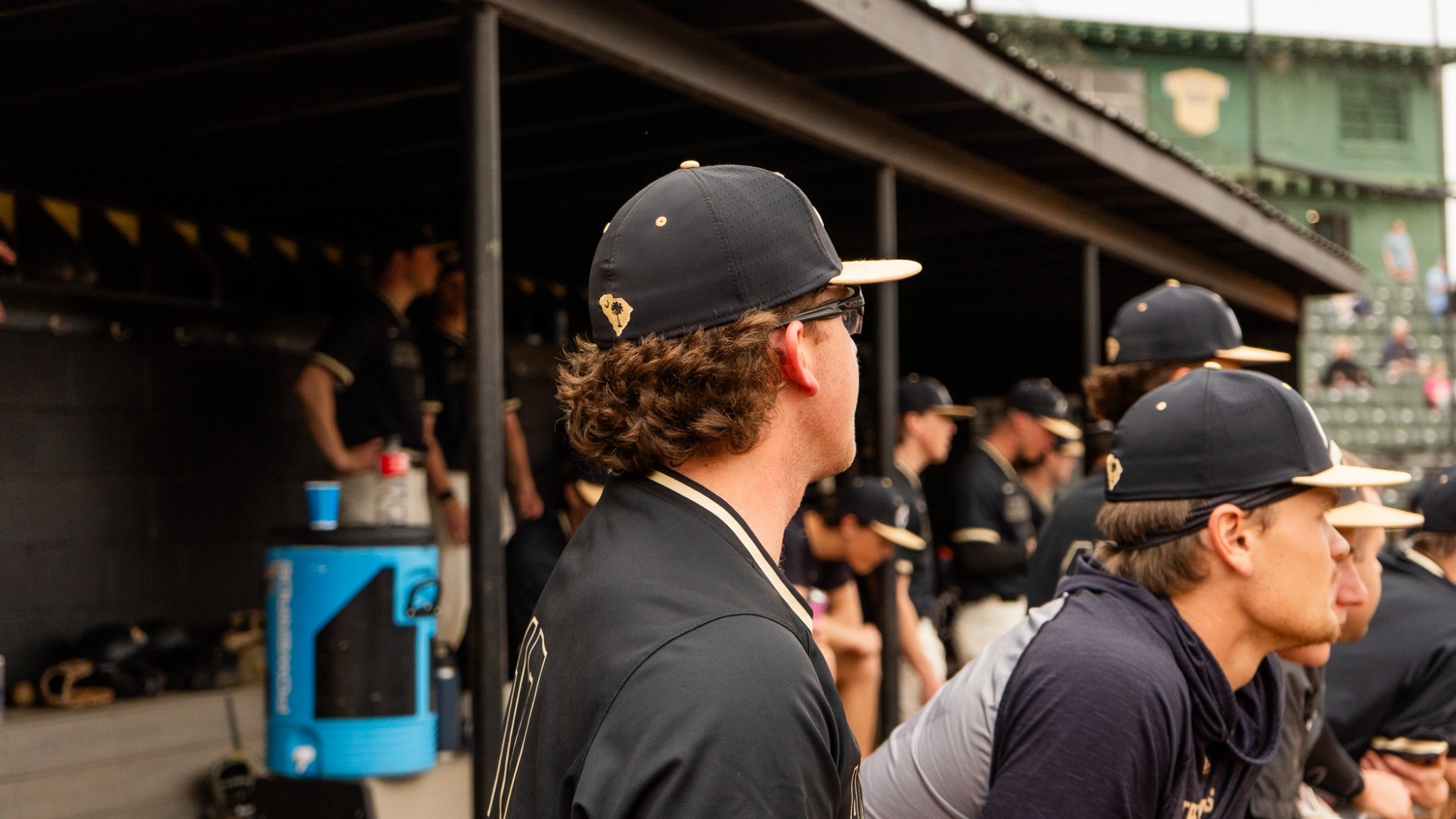 Kaleb Owens in the Dugout